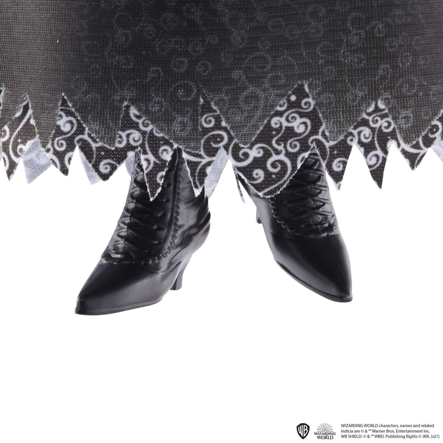 Action figure Bellatrix Lestrange 25 cm con Abito, Collana e Bacchetta, da Collezione - Harry Potter