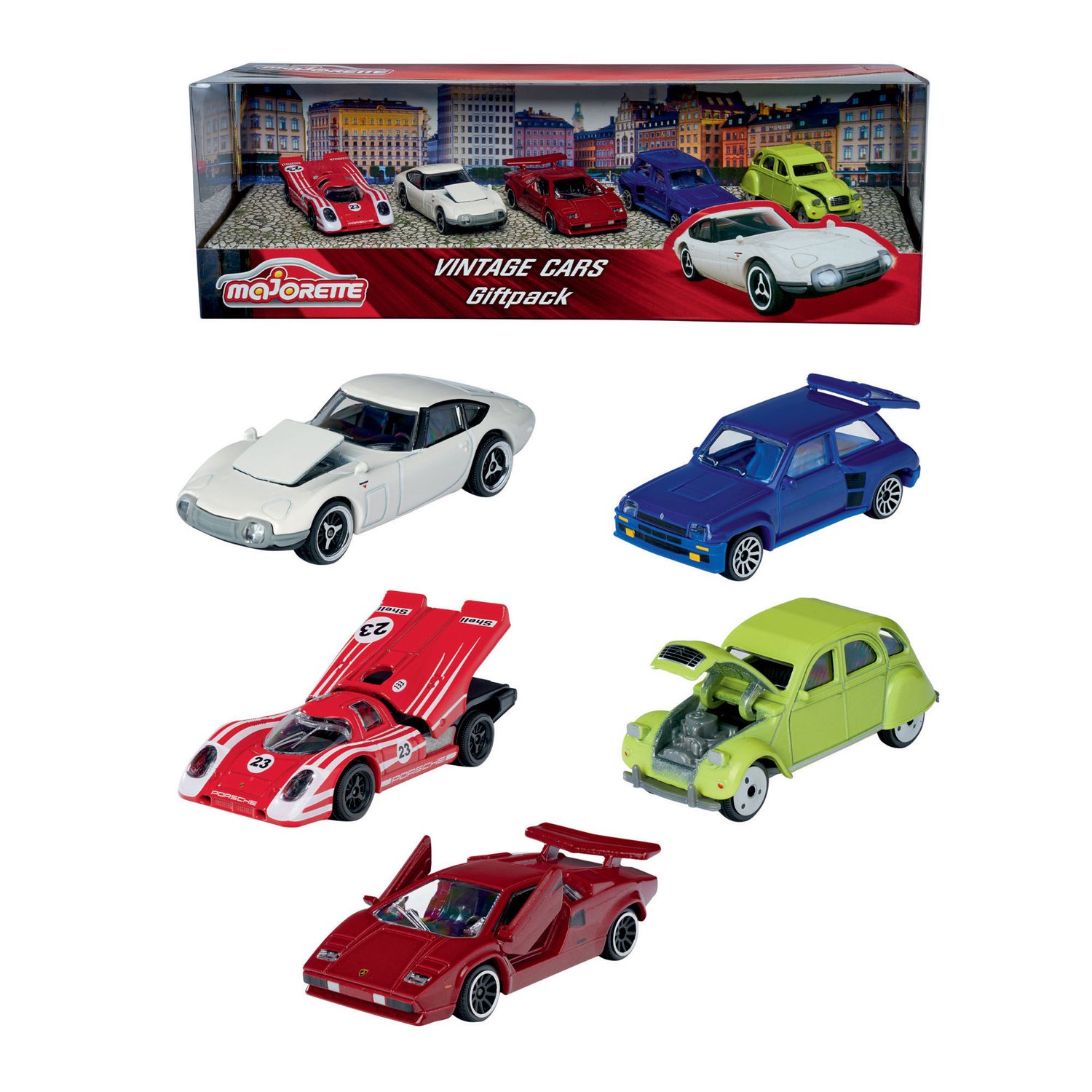 Majorette Giftpack Vintage Cars  5 pezzi - Majorette