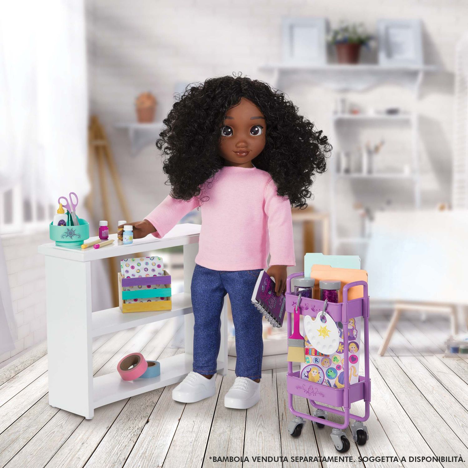 Accessory Pack Deluxe Art&Craft ispirato a Rapunzel per bambole ILY4EVER - Disney ILY4EVER