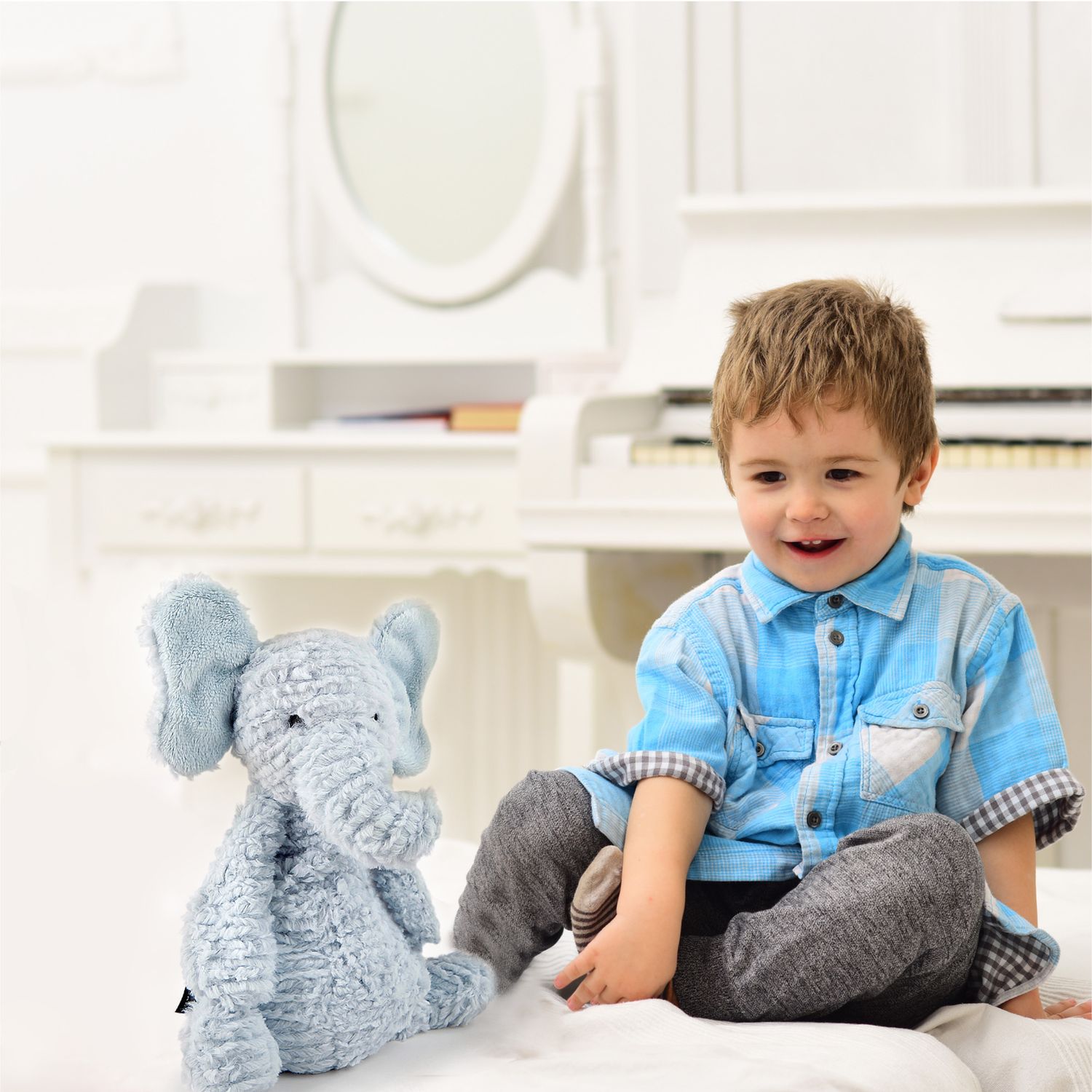 Elefante di peluche Toasties, riscaldabile in microonde 30 cm - FAO Schwarz