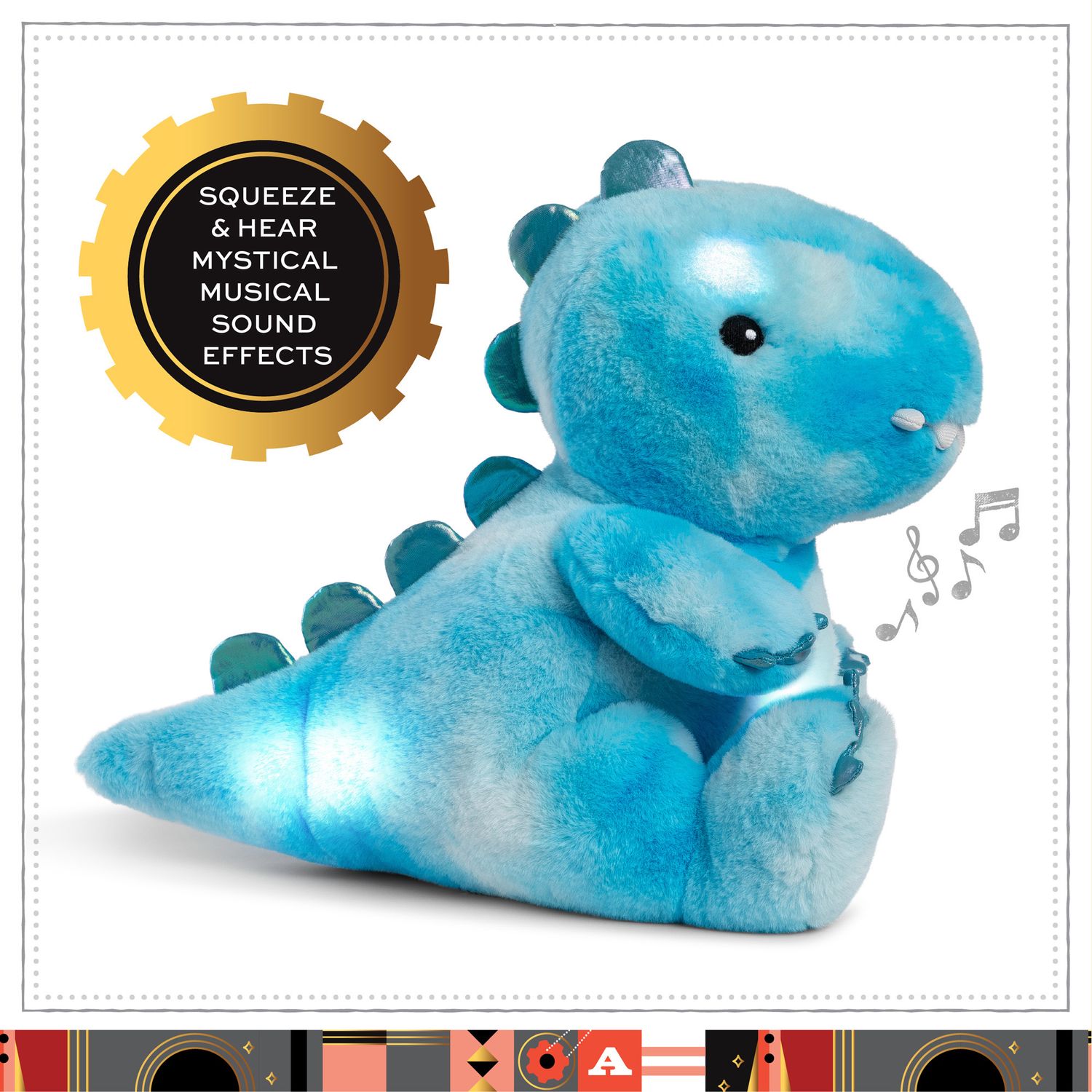 Dinosauro peluche con luci LED e suoni - FAO Schwarz