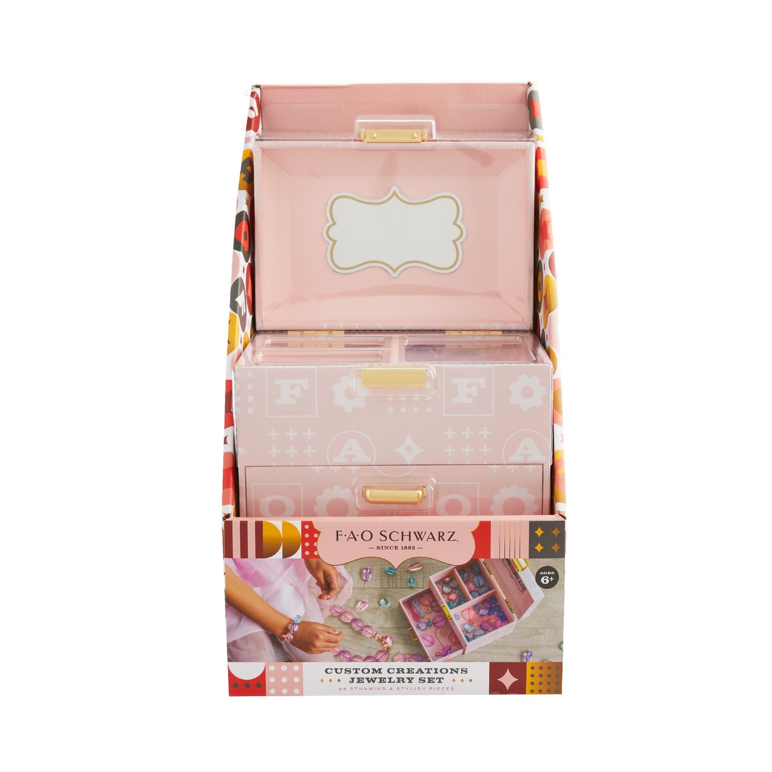 Scatola portagioie con kit gioielleria fai da te - FAO Schwarz