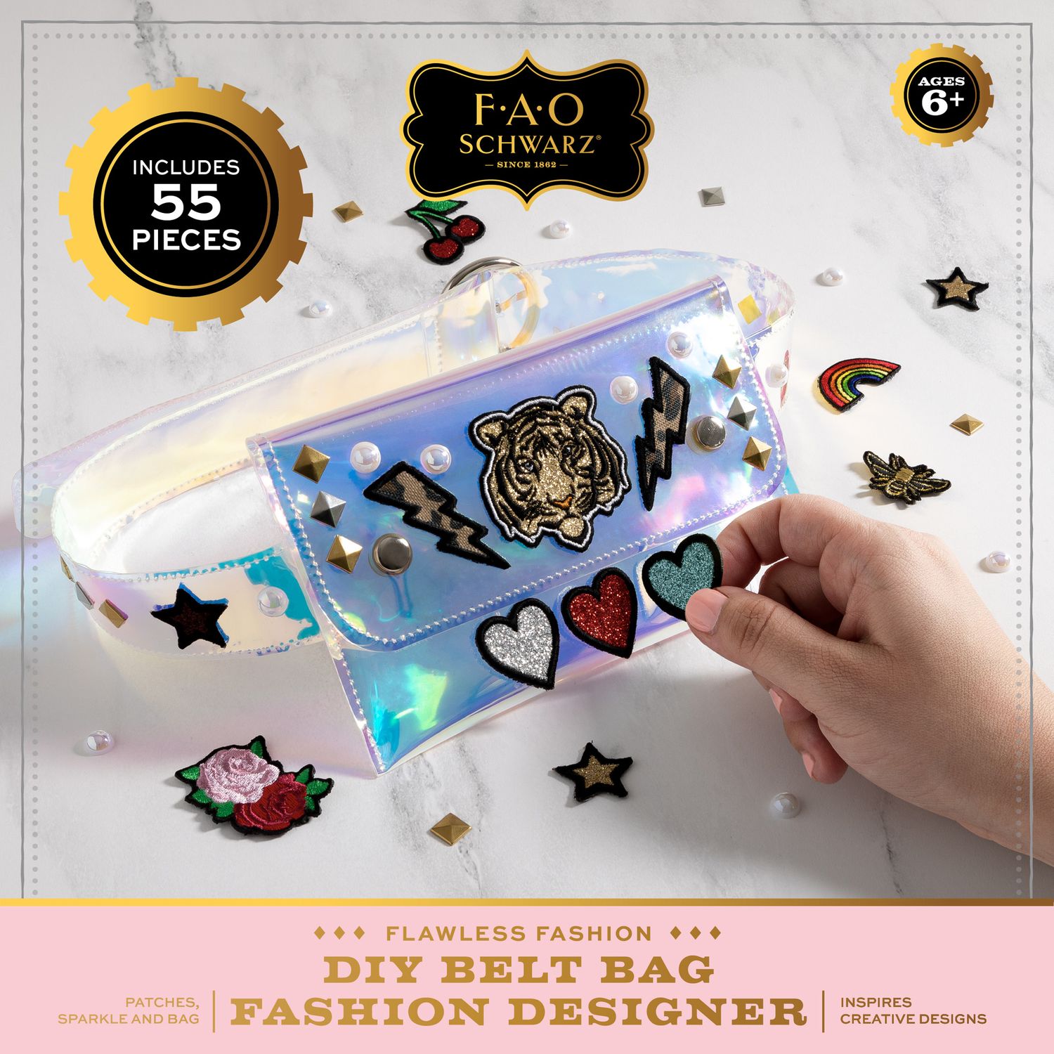 Borsa a tracolla decorabile fai da te - FAO Schwarz