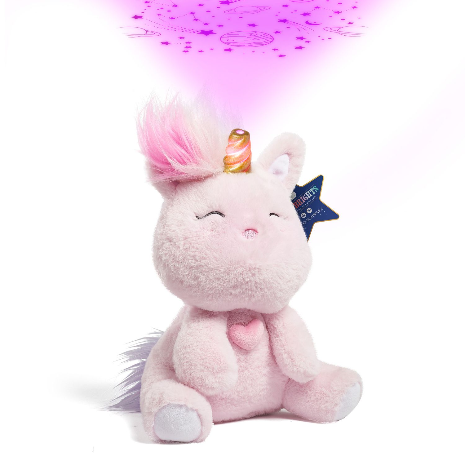 Gatto-unicorno peluche con luci LED e suoni - FAO Schwarz