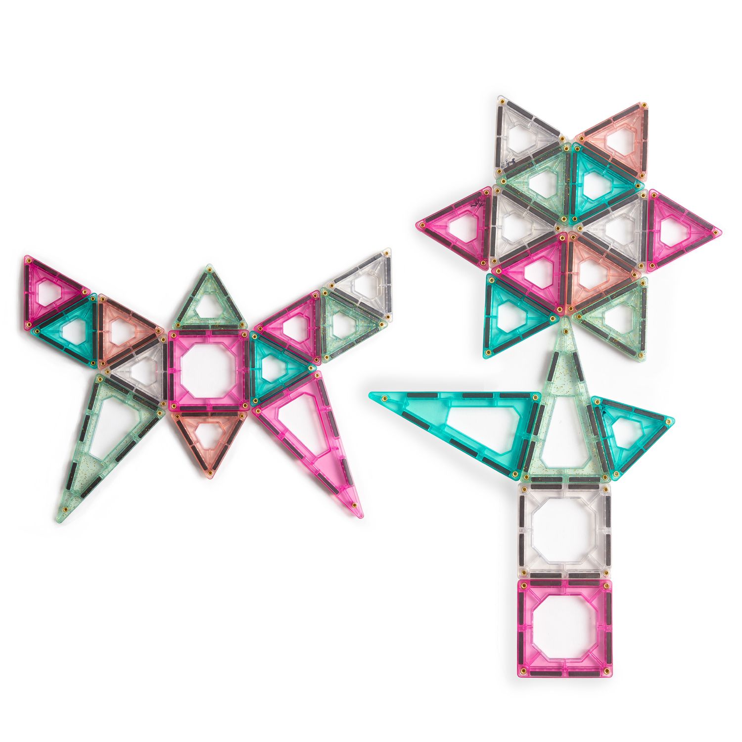 Set costruzioni magnetiche rosa da 43 pezzi - FAO Schwarz