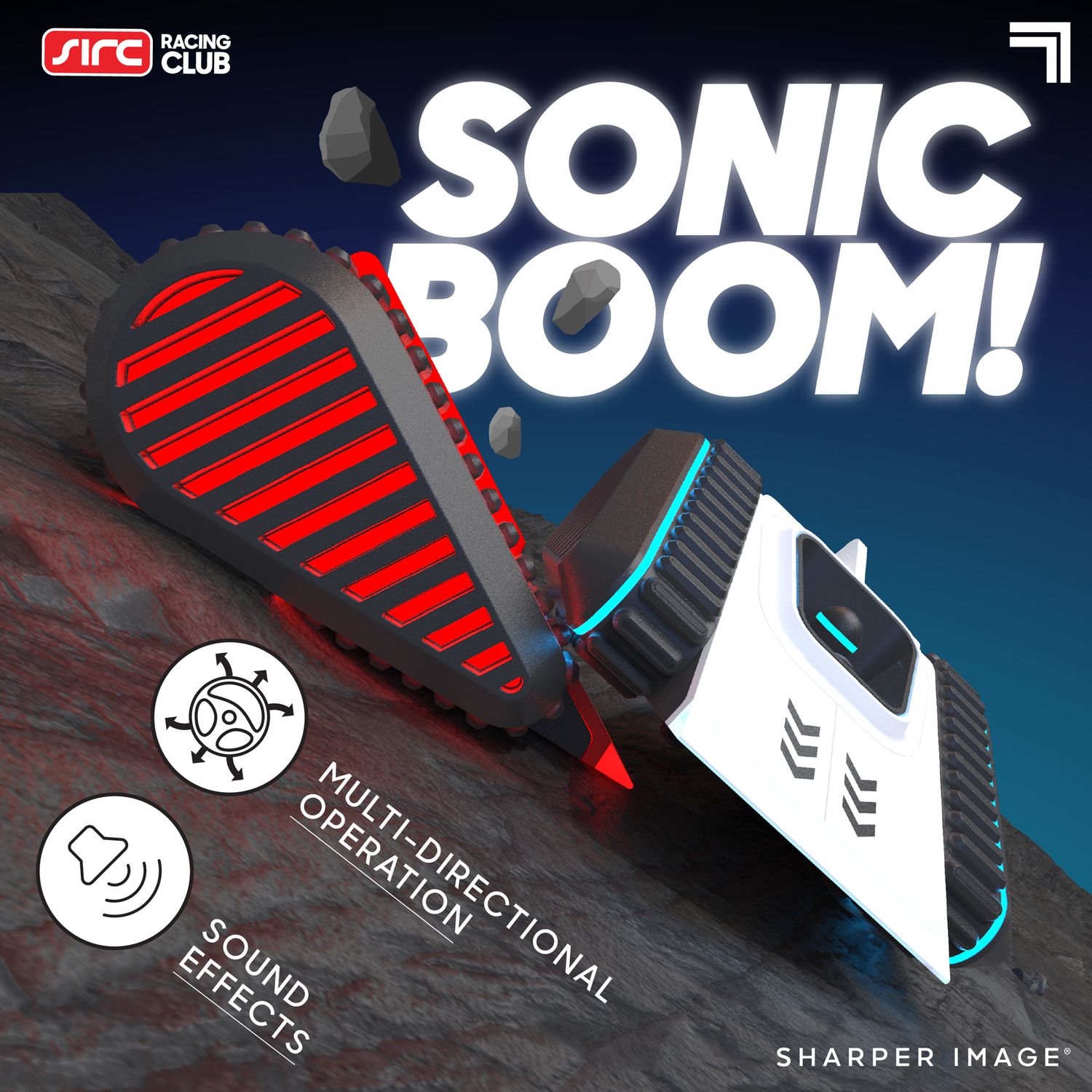 Set con 2 carri radiocomandati Battle Tracks - Sharper Image