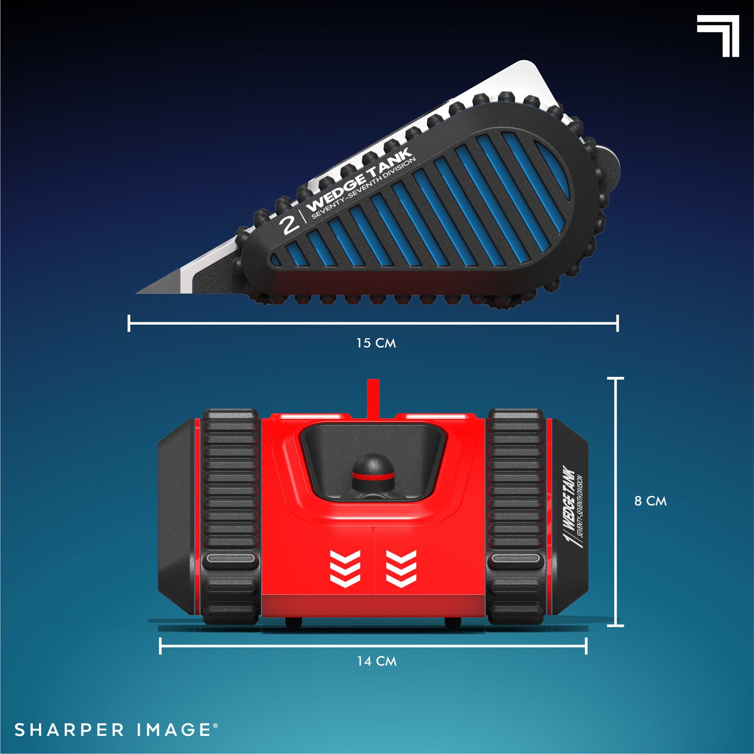 Set con 2 carri radiocomandati Battle Tracks - Sharper Image