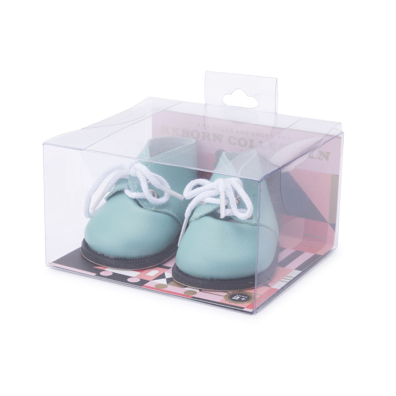 Scarponcino verde ottanio con lacci per My FAO Doll 40cm - FAO Schwarz