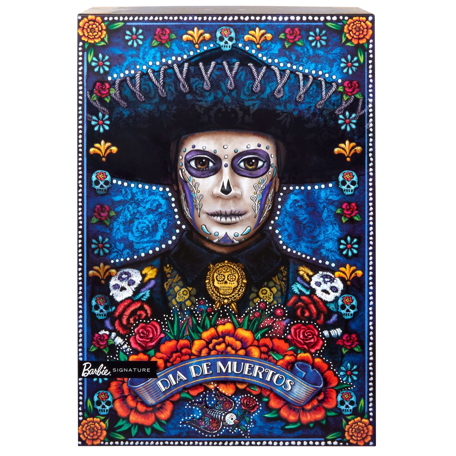 Ken Dia De Muertos con Abito Tradizionale e Volto Dipinto a Tema Calavera - Barbie - Barbie