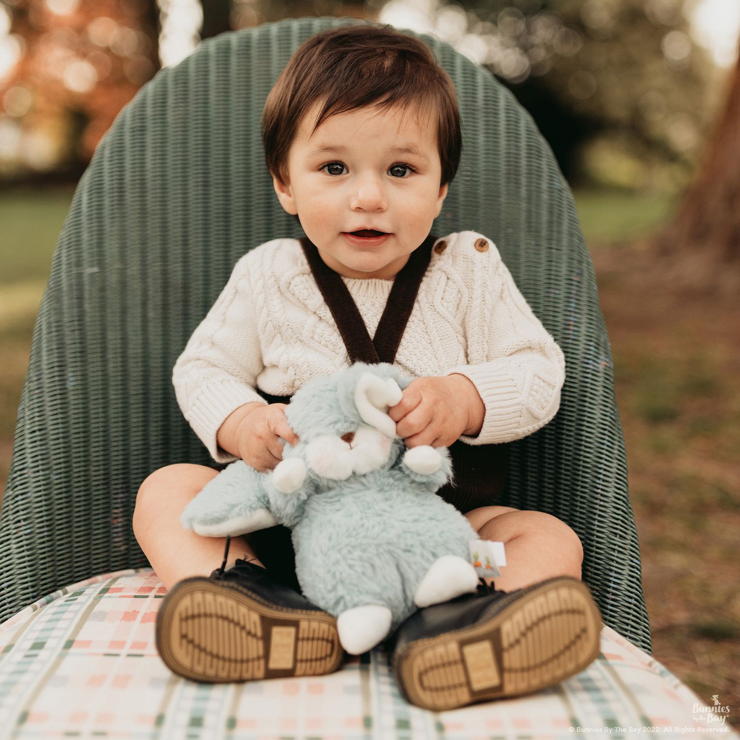 Peluche Tiny Nibble Stormy Blue 20 cm - Bunnies By The Bay