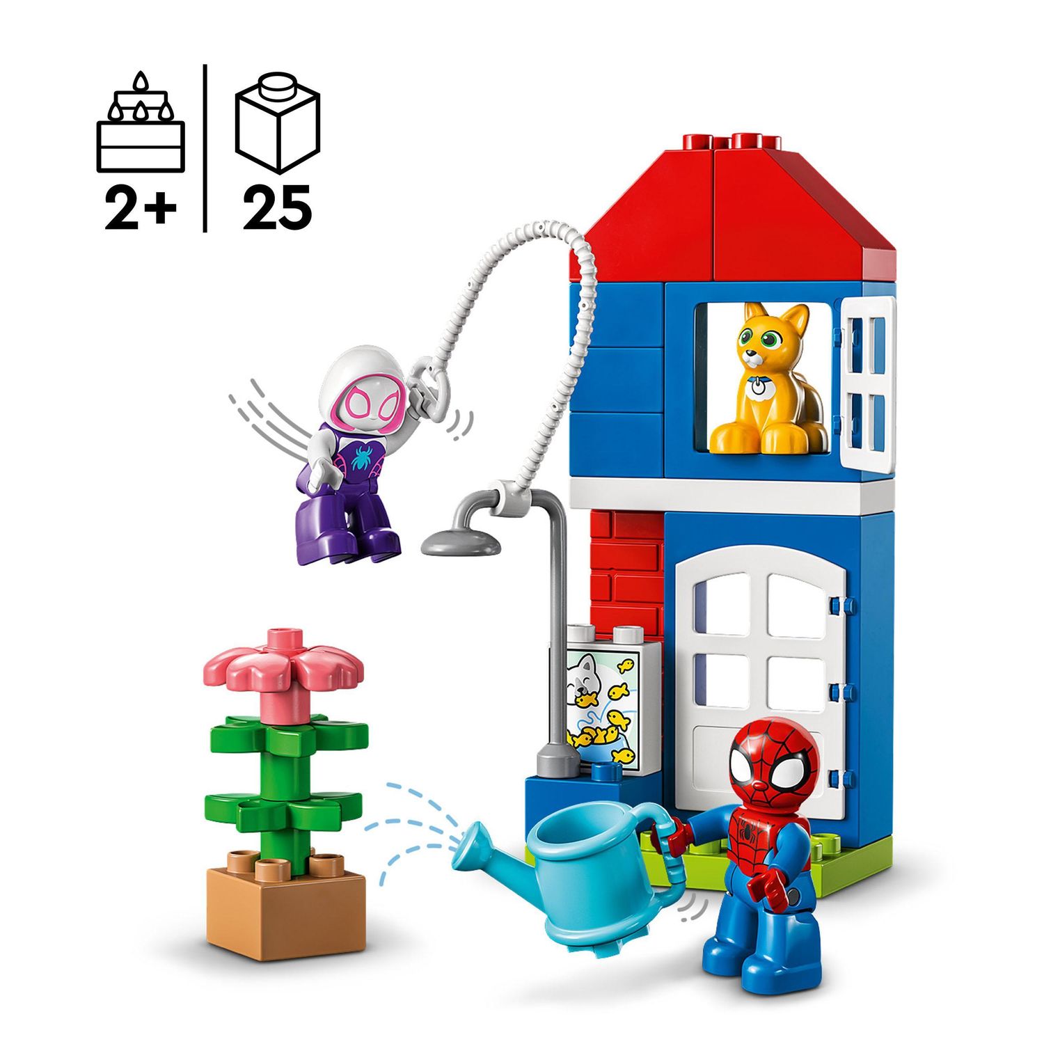LEGO DUPLO Marvel 10995 La Casa di Spider-Man, Spidey e i Suoi Fantastici Amici - LEGO, Marvel