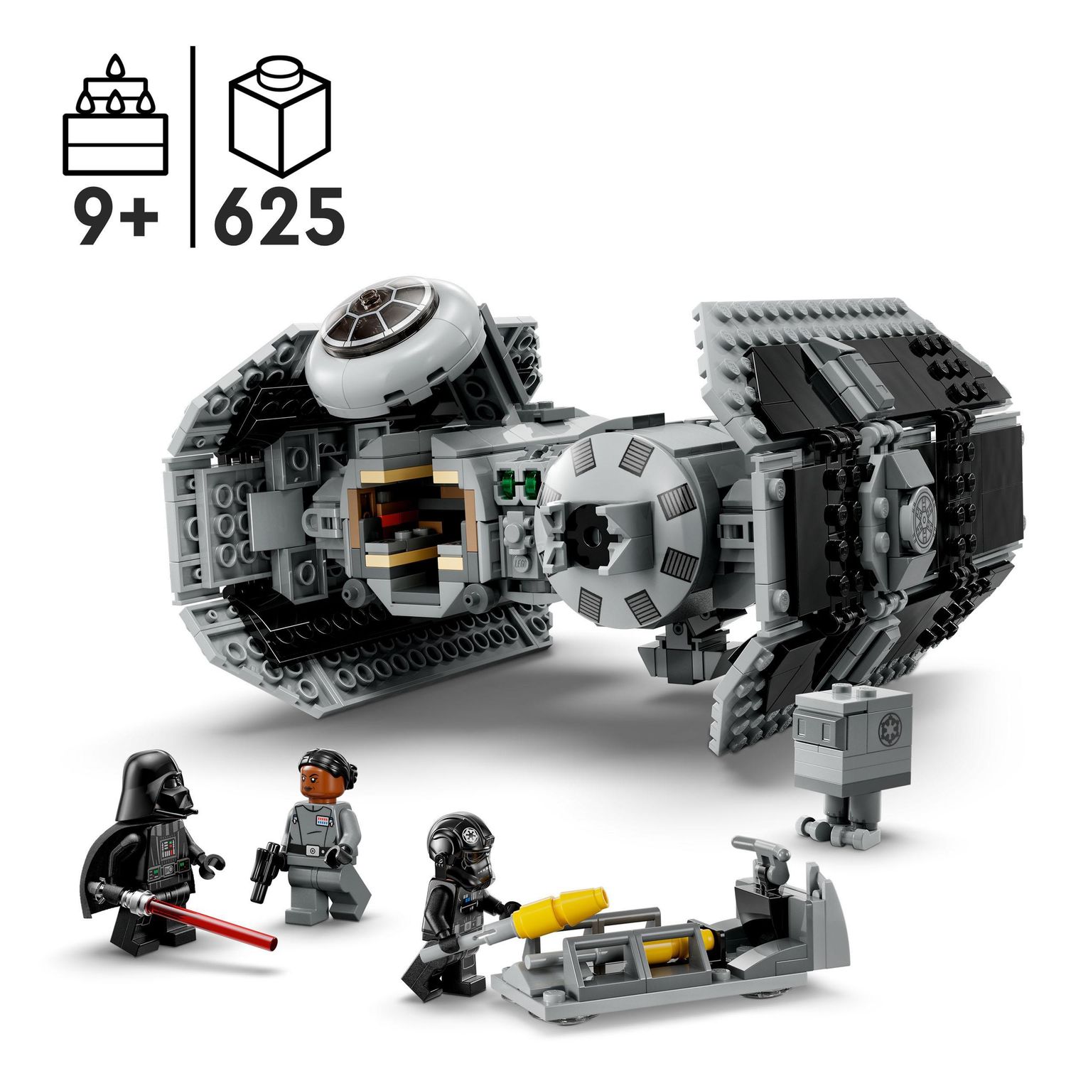 LEGO Star Wars 75347 TIE Bomber Model Building Kit, con Darth Vader e Spada Laser - LEGO, Star Wars