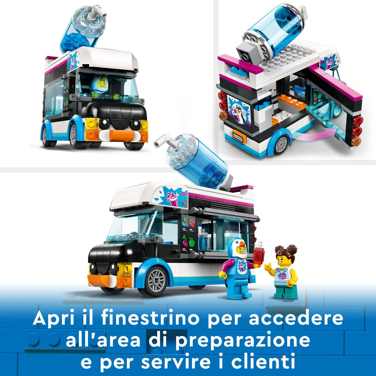 LEGO City 60384 Il Furgoncino delle Granite del Pinguino - LEGO