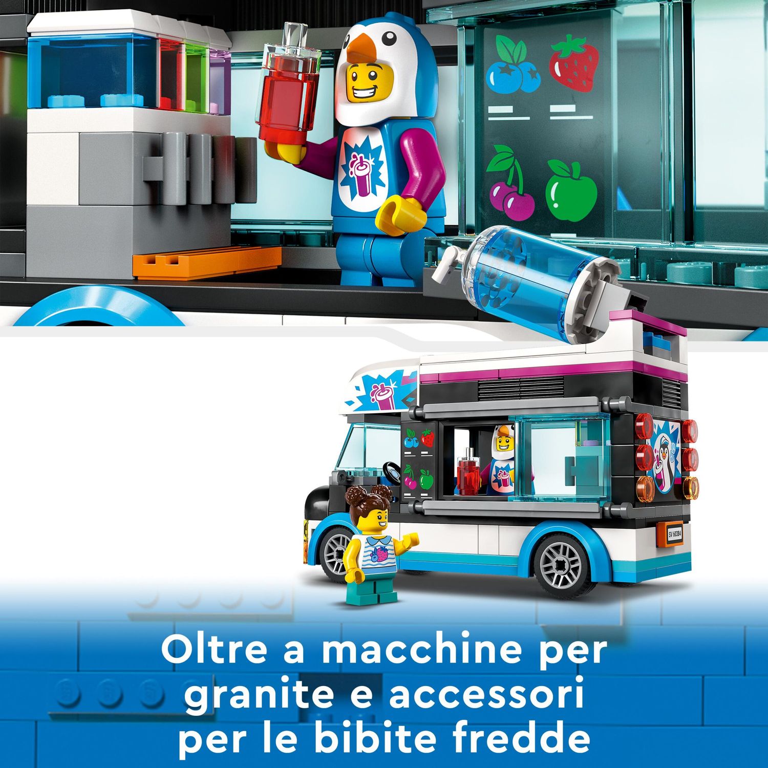 LEGO City 60384 Il Furgoncino delle Granite del Pinguino - LEGO