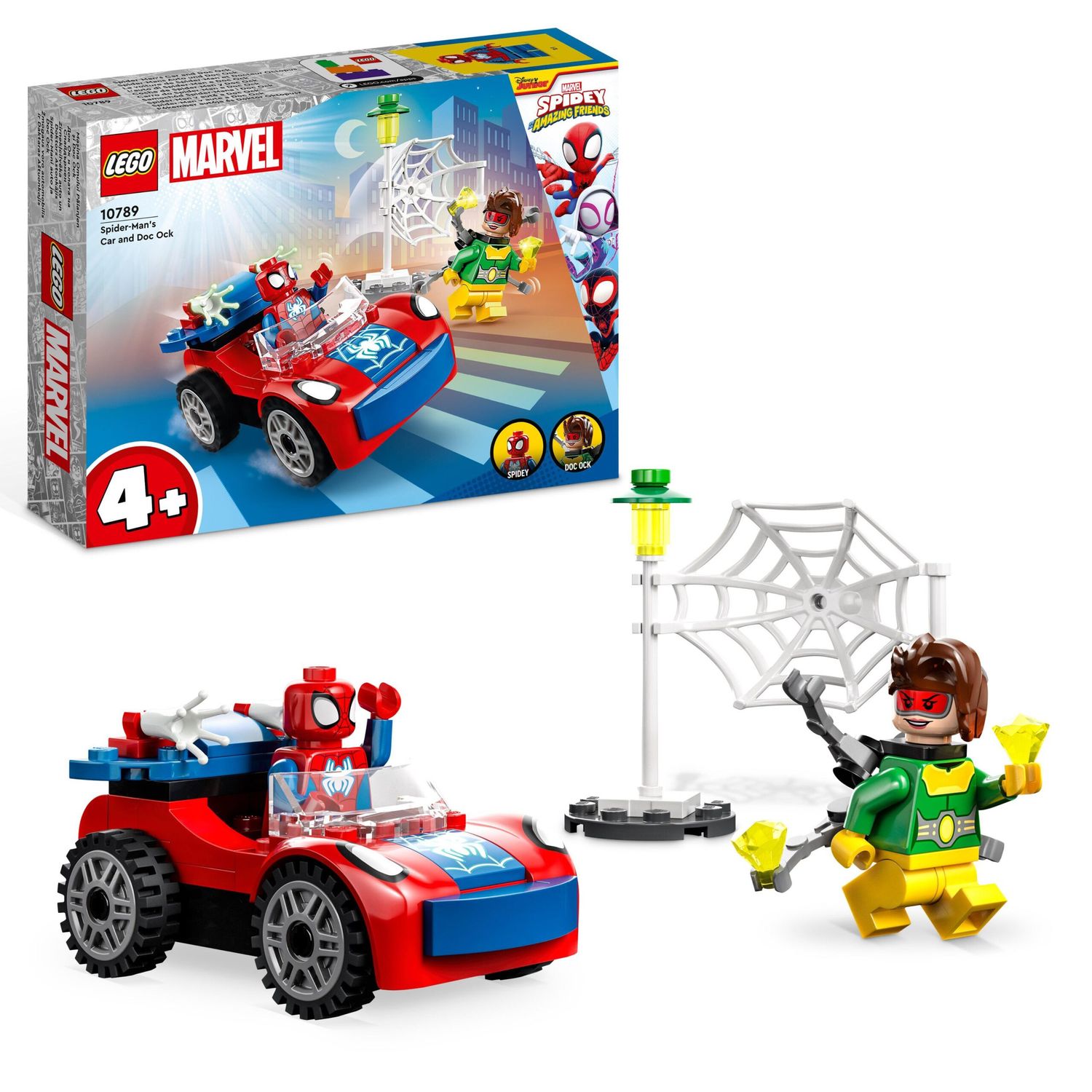 LEGO Marvel 10789 L’Auto di Spider-Man e Doc Ock, Spidey e i Suoi Fantastici Amici - LEGO, Marvel