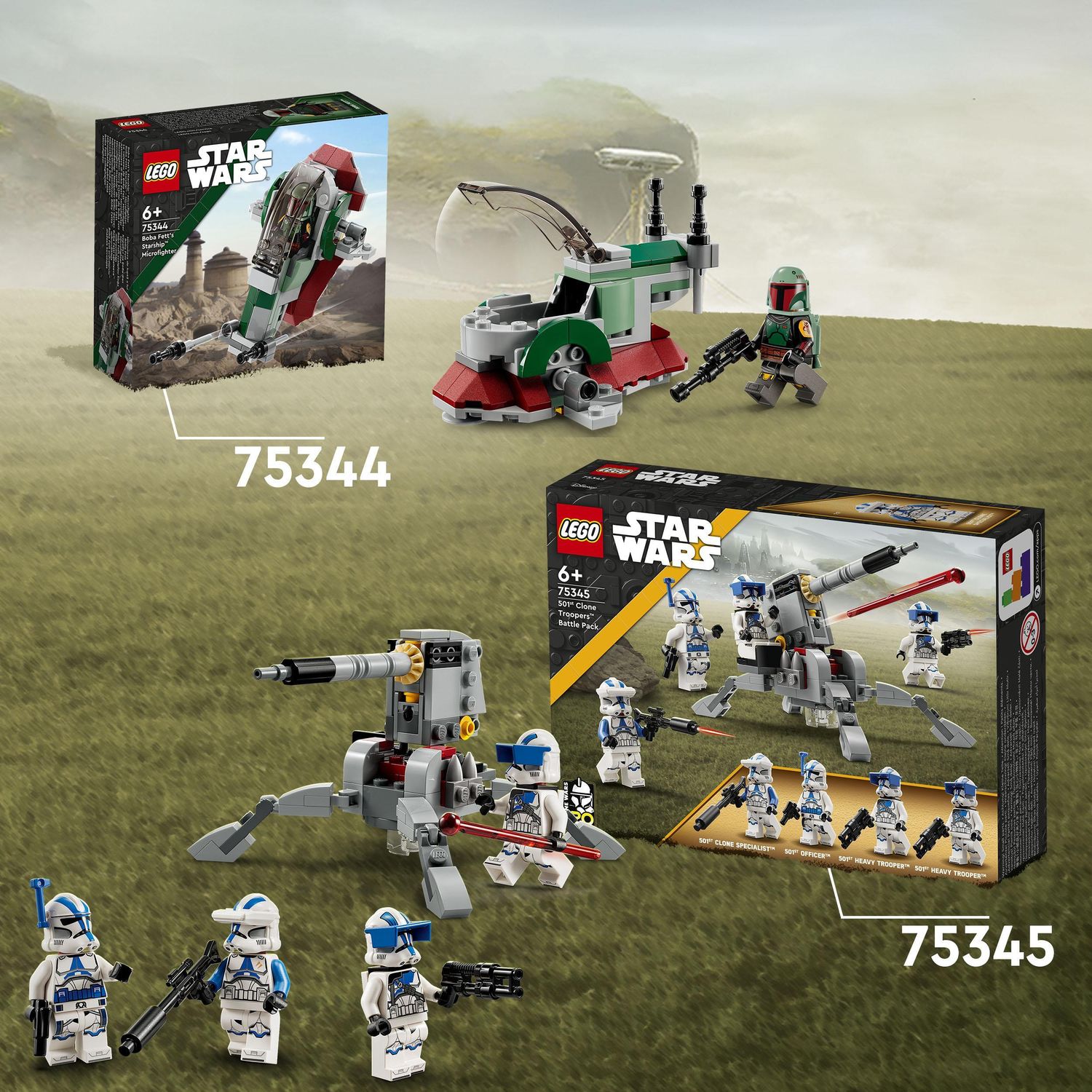 LEGO Star Wars 75345 Battle Pack Clone Troopers Legione 501 con Cannone AV-7 e 4 Personaggi - LEGO, Star Wars
