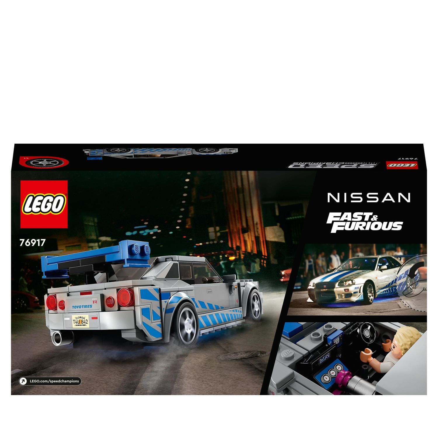 LEGO Speed Champions 76917 2 Fast 2 Furious Nissan Skyline GT-R (R34) - LEGO