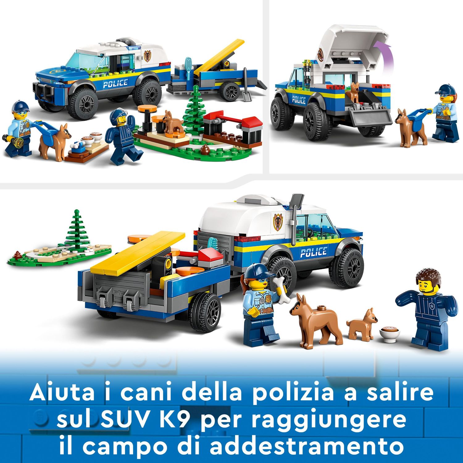 LEGO City 60369 Addestramento Cinofilo Mobile con SUV Polizia - LEGO