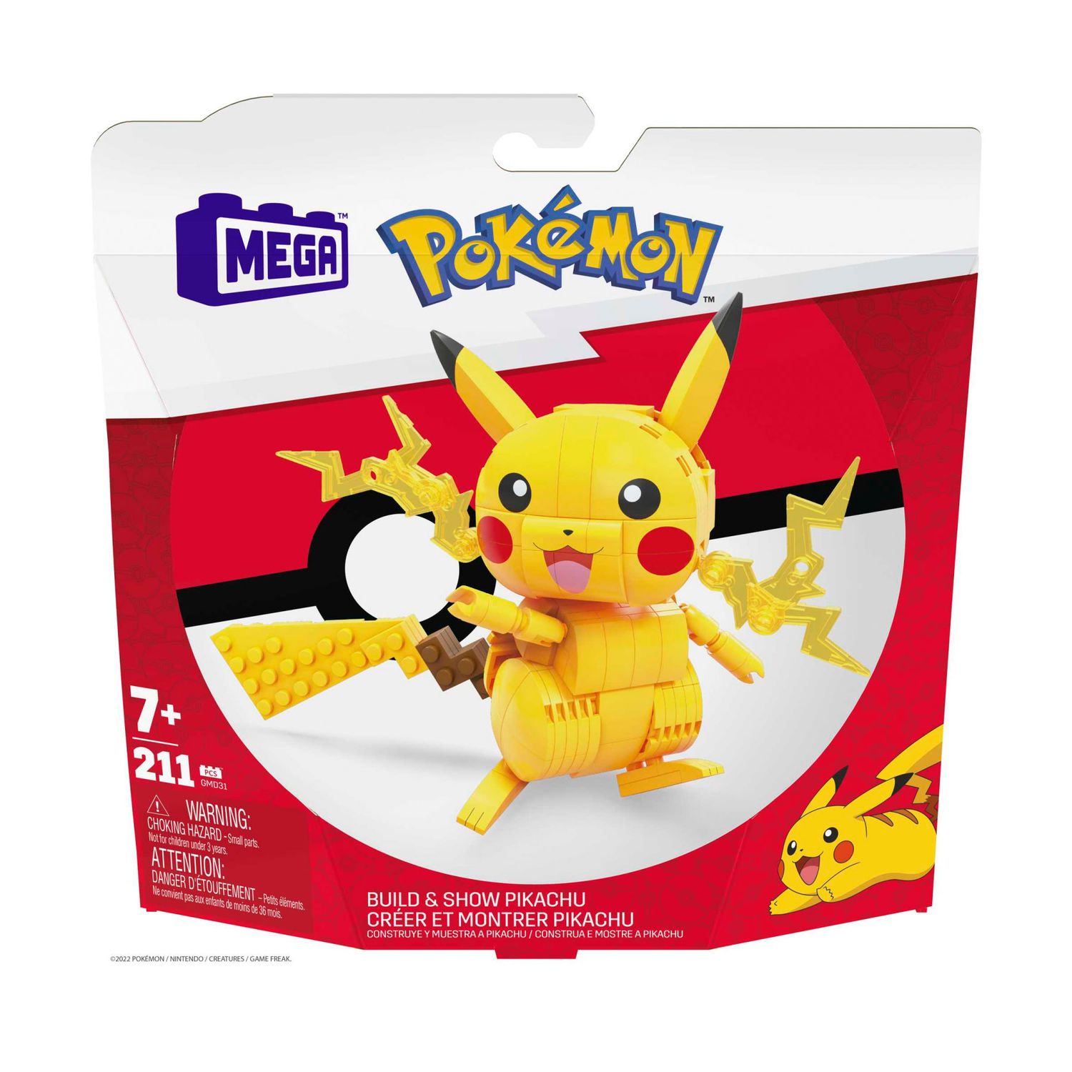 Mega Construx Pokémon Elettro da 10 cm con dettagli realistici - Mega Costruzioni, Pokémon