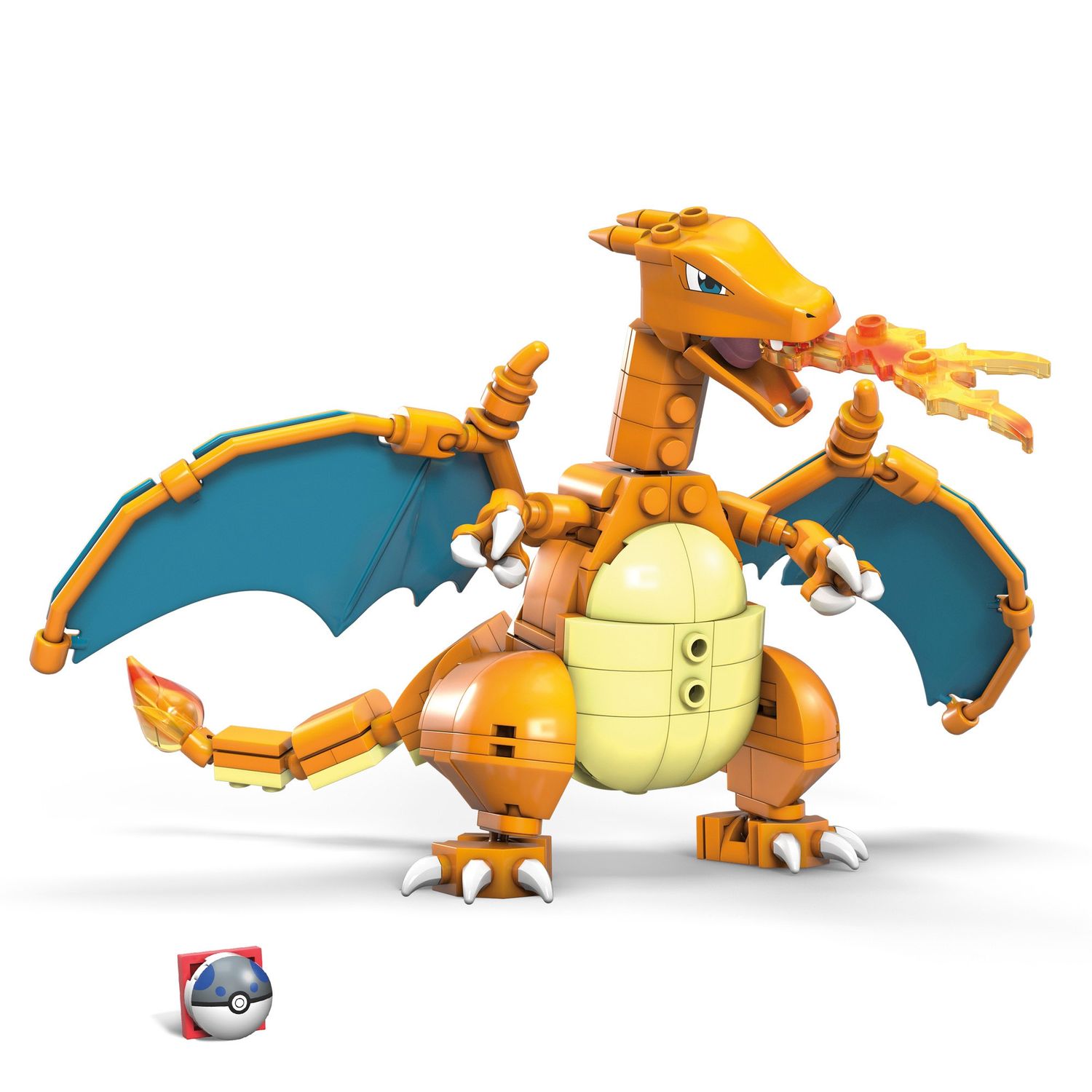 Mega Construx Pokémon Charizard Da Costruire con più di 200 mattoncini e ali snodabili - Mega Costruzioni, Pokémon