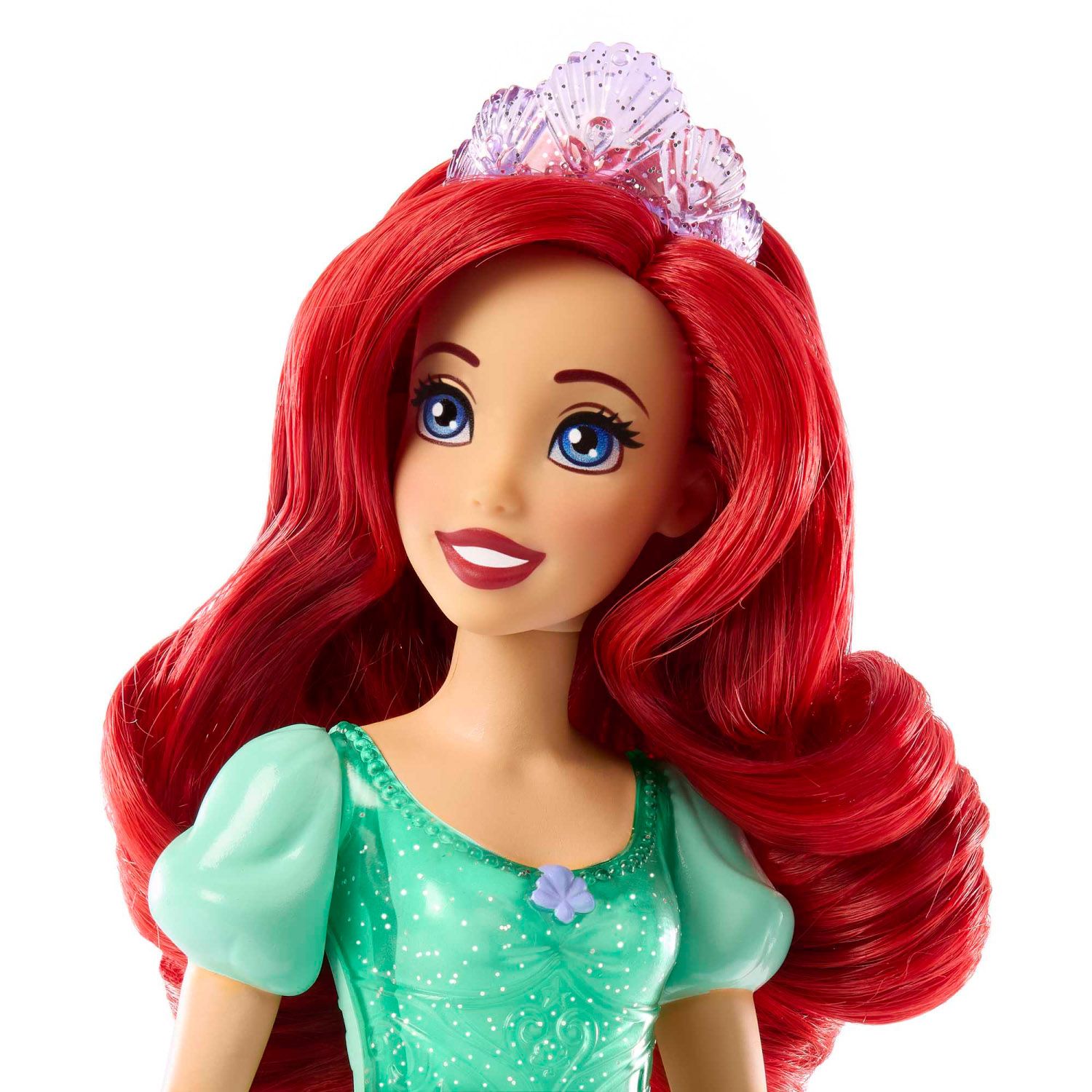 Ariel Bambola Snodata con capi e accessori scintillanti, Disney Princess - Disney