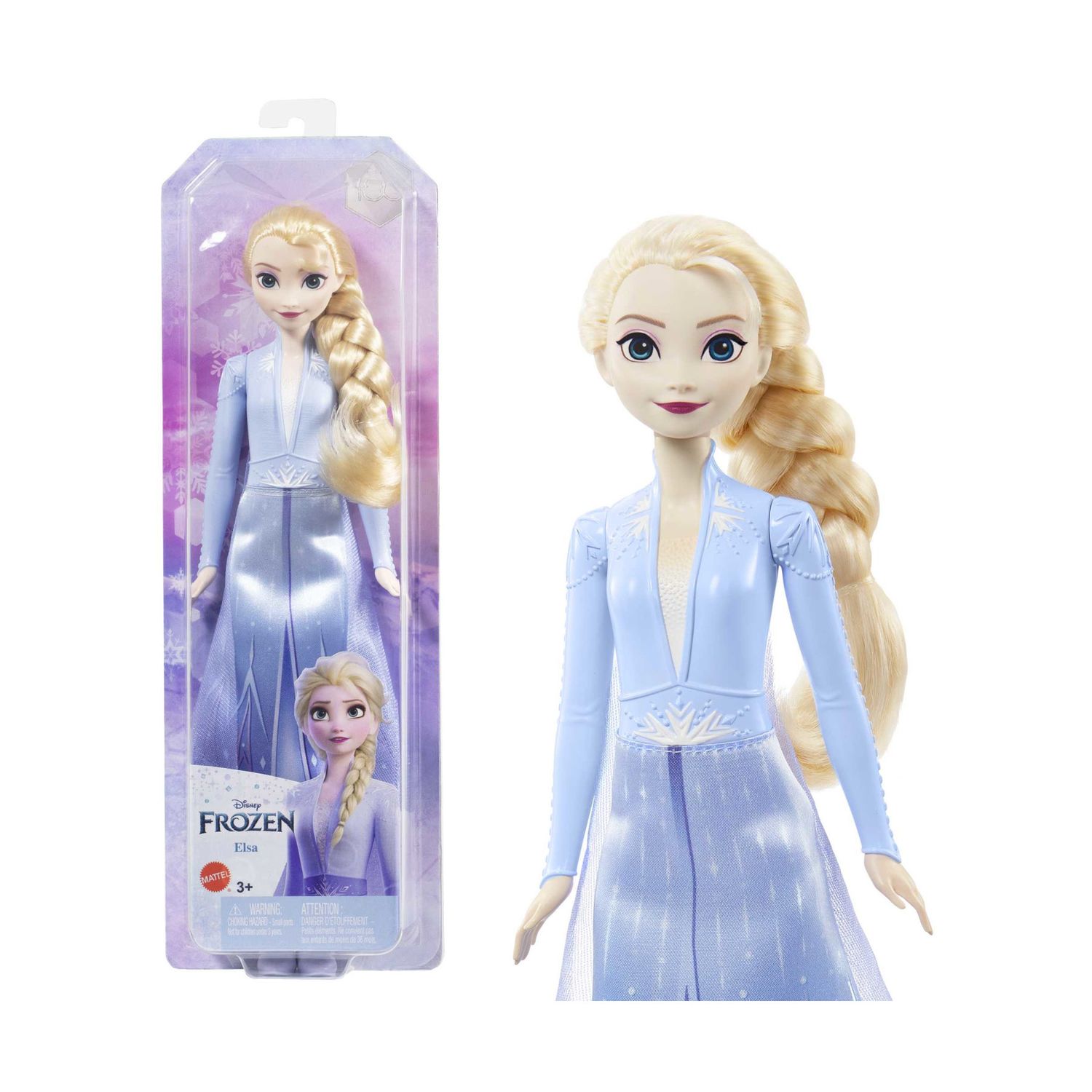 Elsa Bambola con abito esclusivo e accessori ispirati al film Disney Frozen II, HLW48 - Disney