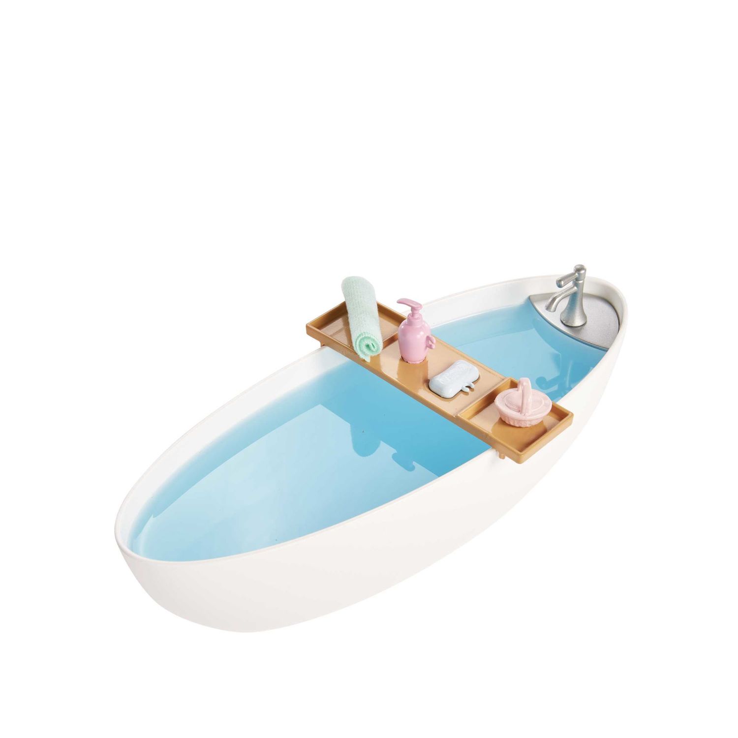 Barbie Vasca Relax Playset, Con 1 Bambola, 1 cucciolo e coriandoli di sapone colorati - Barbie