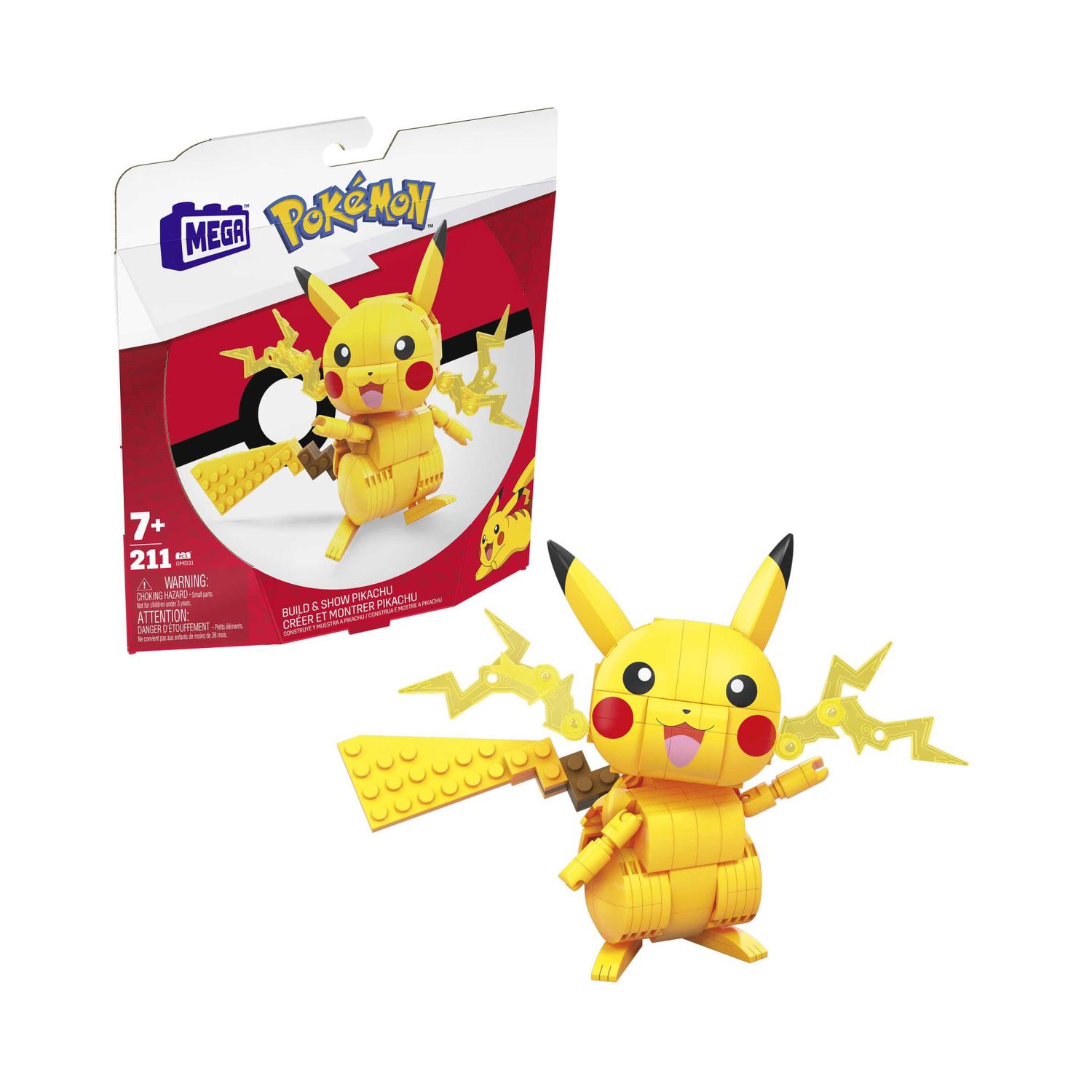 Mega Construx Pokémon Elettro da 10 cm con dettagli realistici - Mega Costruzioni, Pokémon