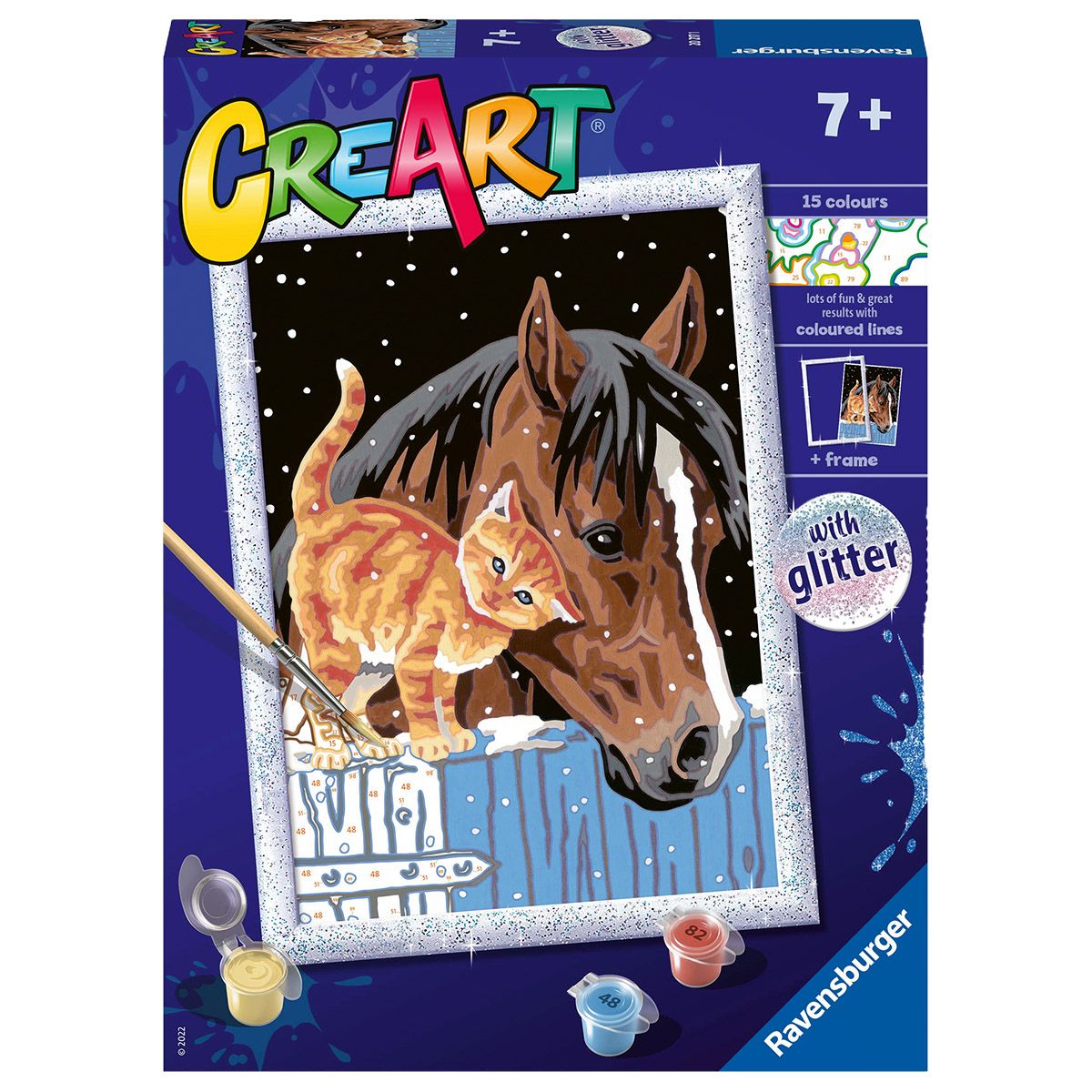Creart Insoliti Amici, Serie D, Kit per dipingere con i numeri - Creart