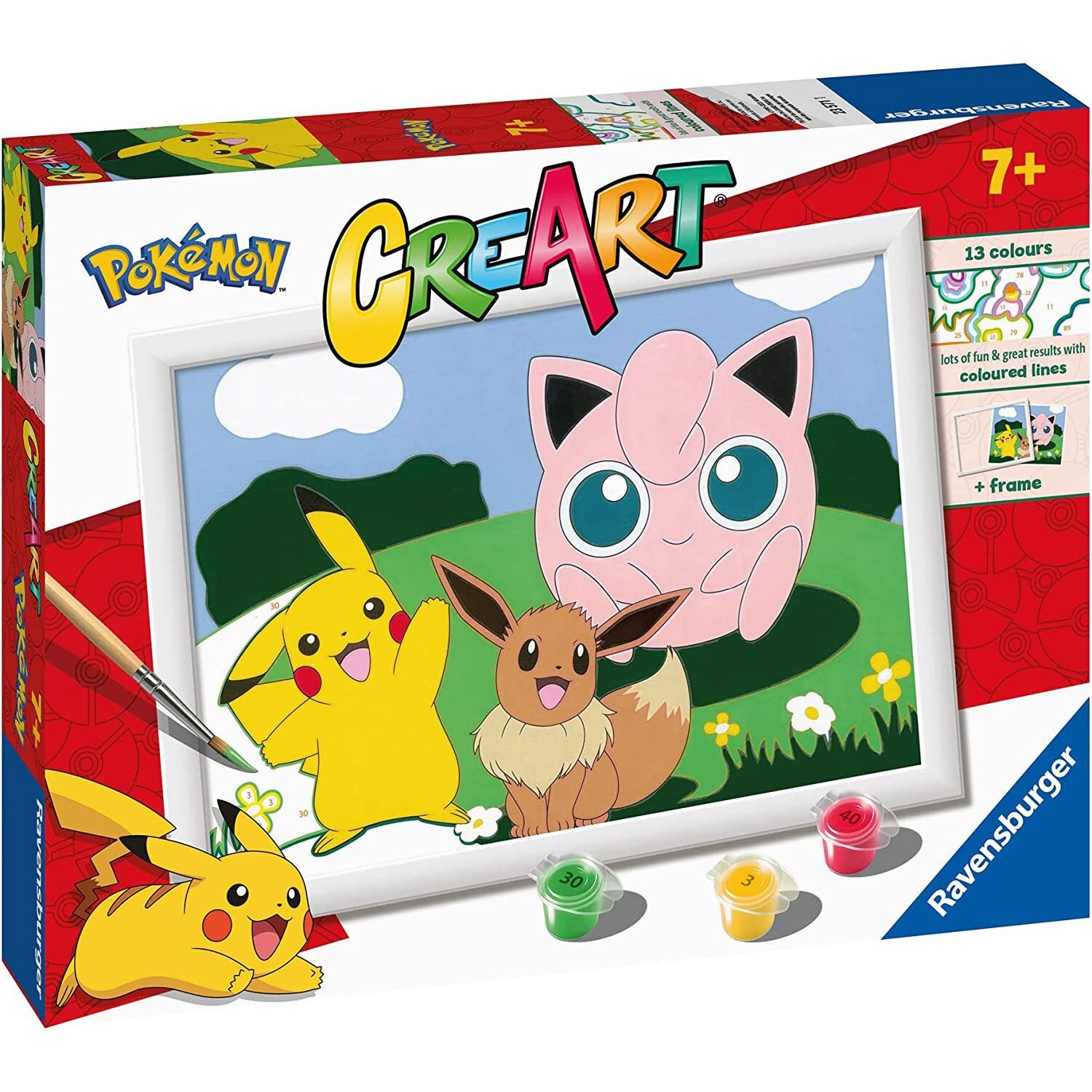 Creart Pokémon Classics, Serie D, Kit per dipingere con i numeri - Creart, Pokémon