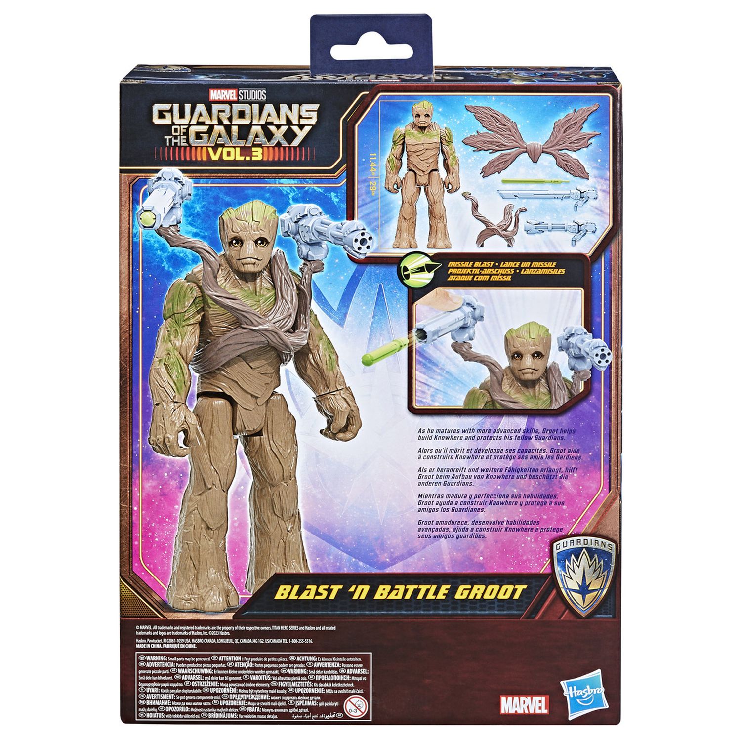Groot Blast 'N Battle, Guardiani della Galassia Vol. 3, Marvel Titan Hero Series - Marvel