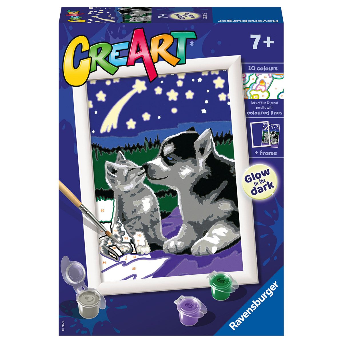 Creart Amici Per Sempre, Serie E, Kit per dipingere con i numeri - Creart