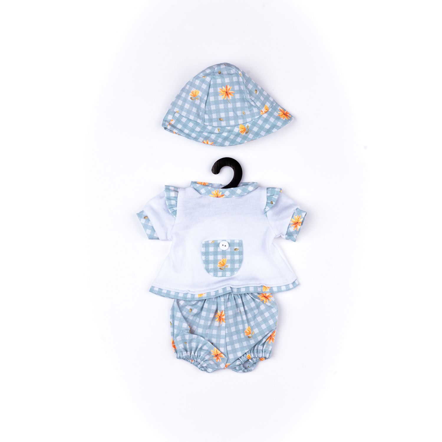 Completo estivo con maglietta, pantaloncino e cappellino per My FAO Doll 40 cm - FAO Schwarz