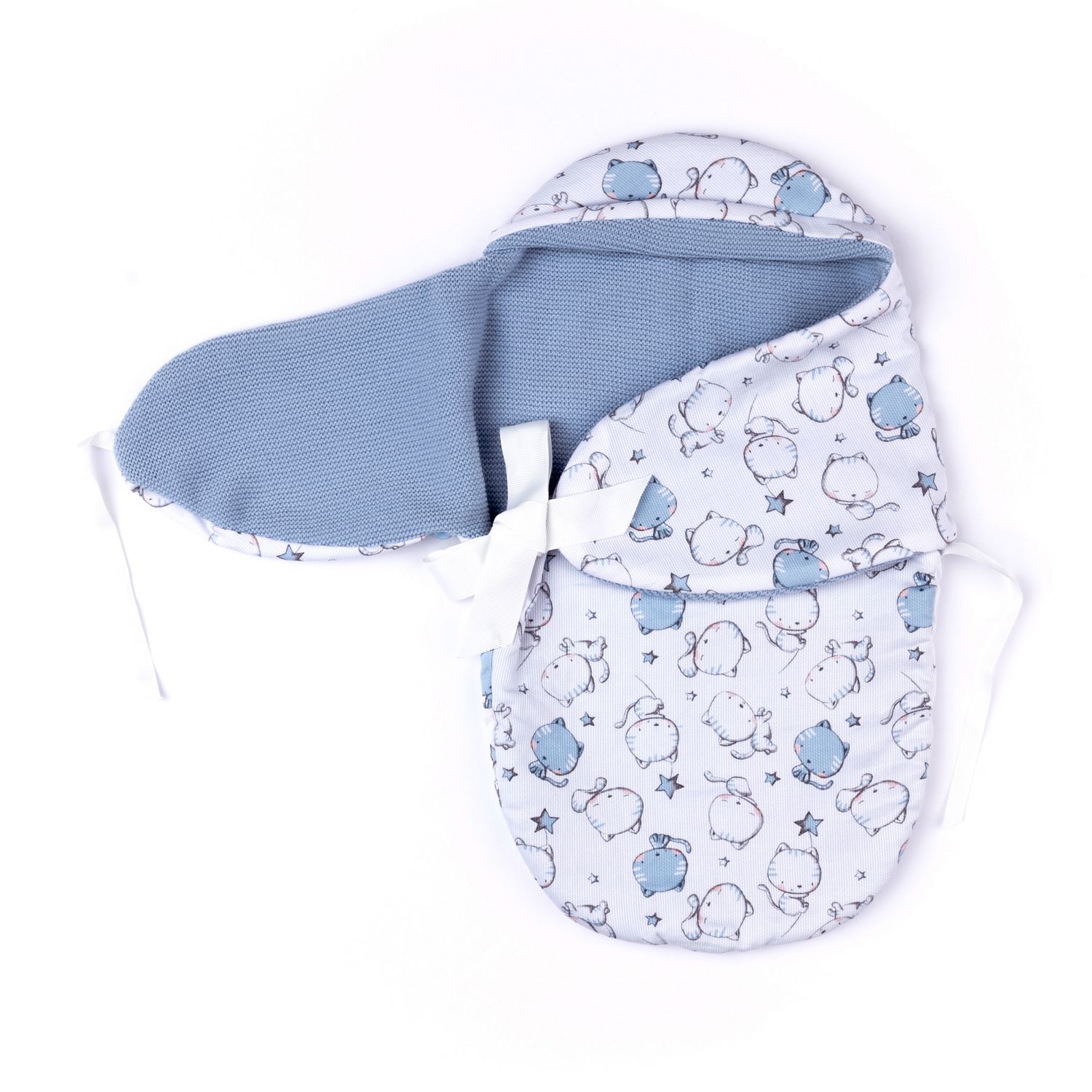 Copertina 2 in 1 Baby Blue Cats per My FAO Doll 40cm - FAO Schwarz