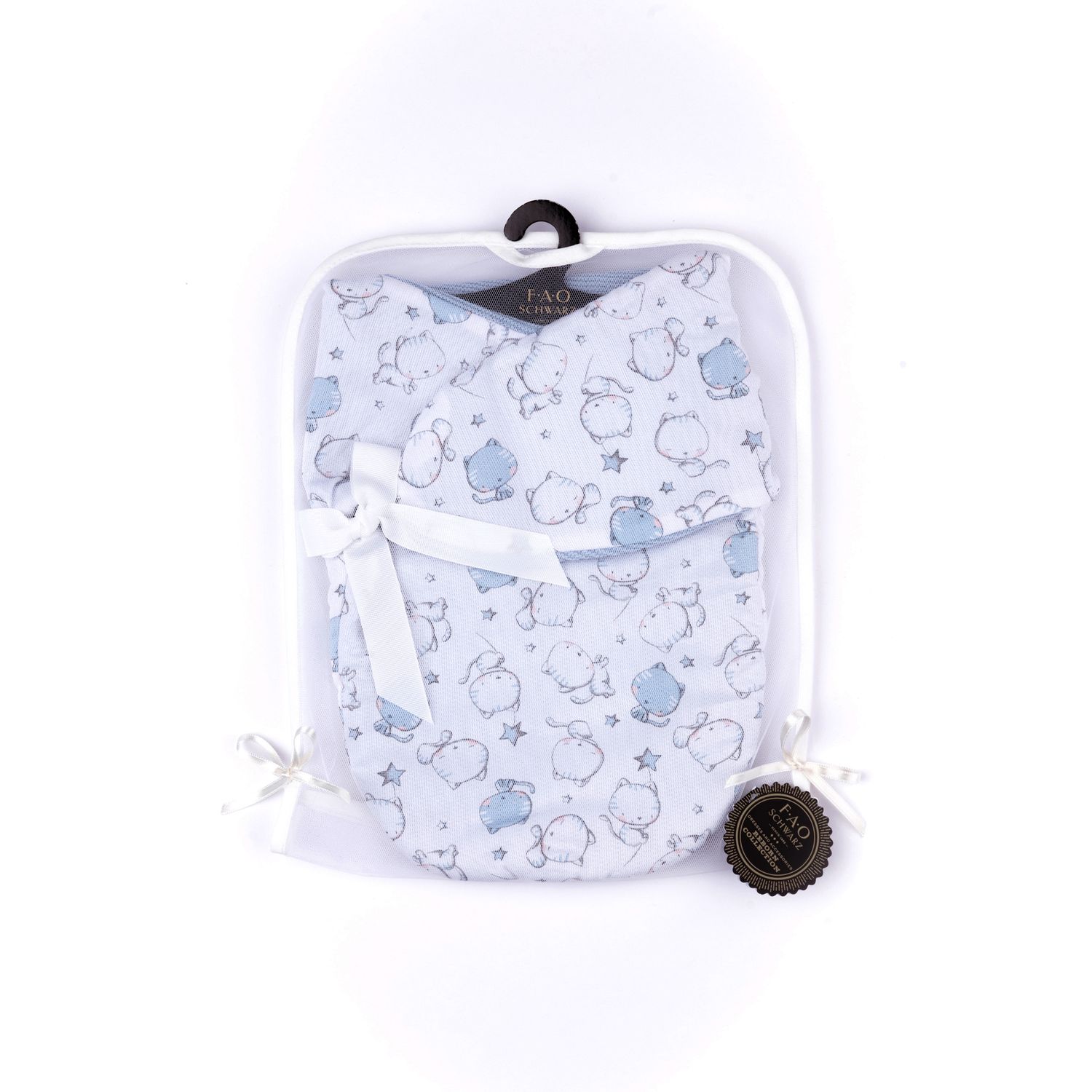 Copertina 2 in 1 Baby Blue Cats per My FAO Doll 40cm - FAO Schwarz