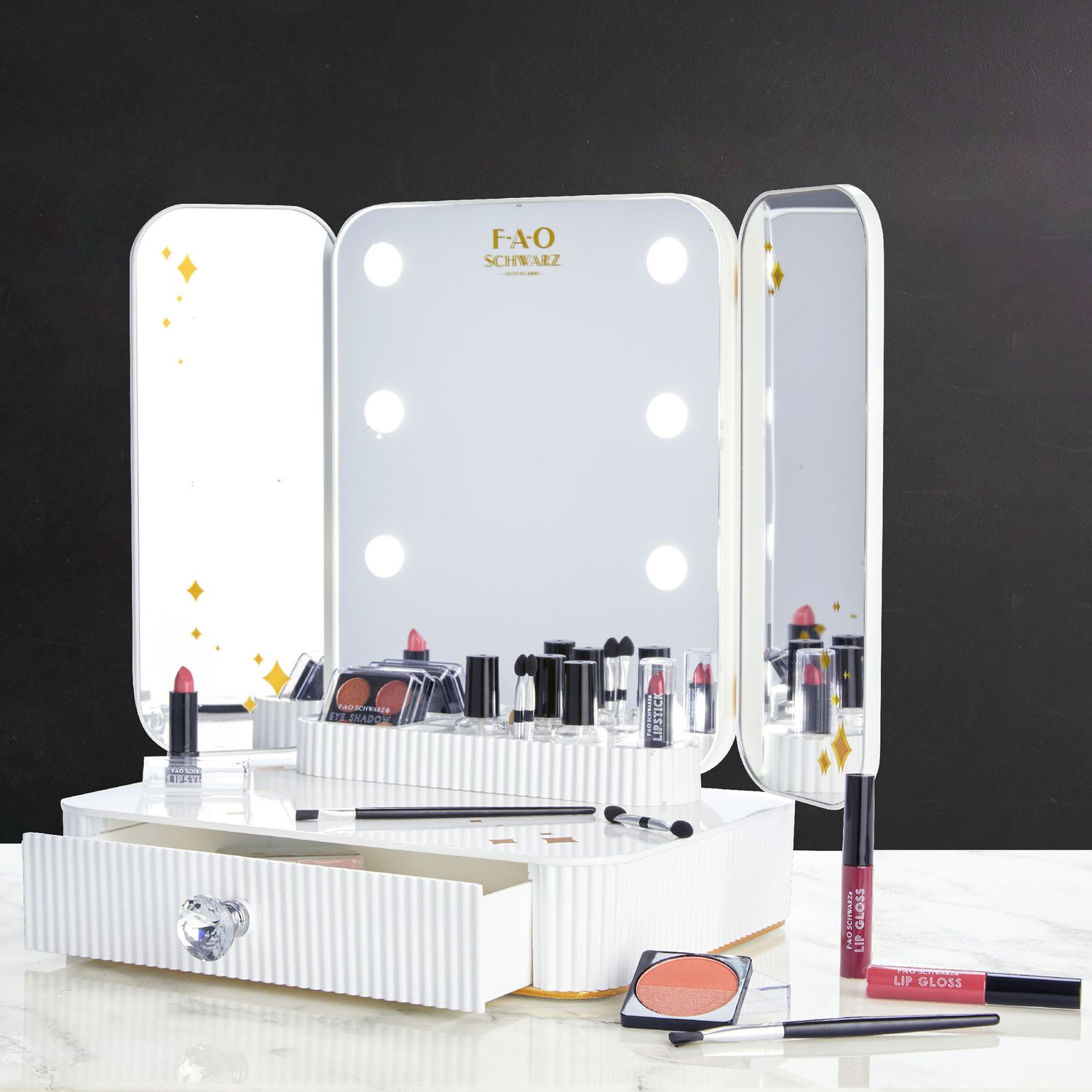 Kit Vanity Makeup Studio con Luci LED - FAO Schwarz
