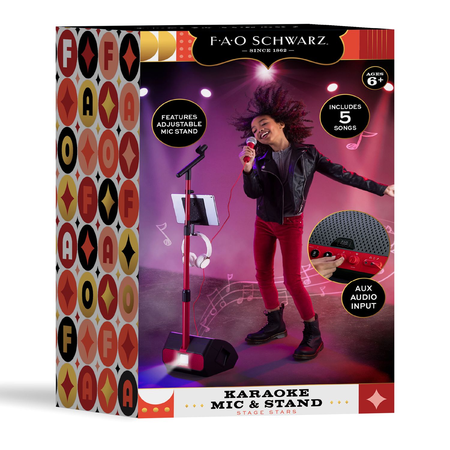 Microfono e Supporto per Karaoke Stage Stars - FAO Schwarz