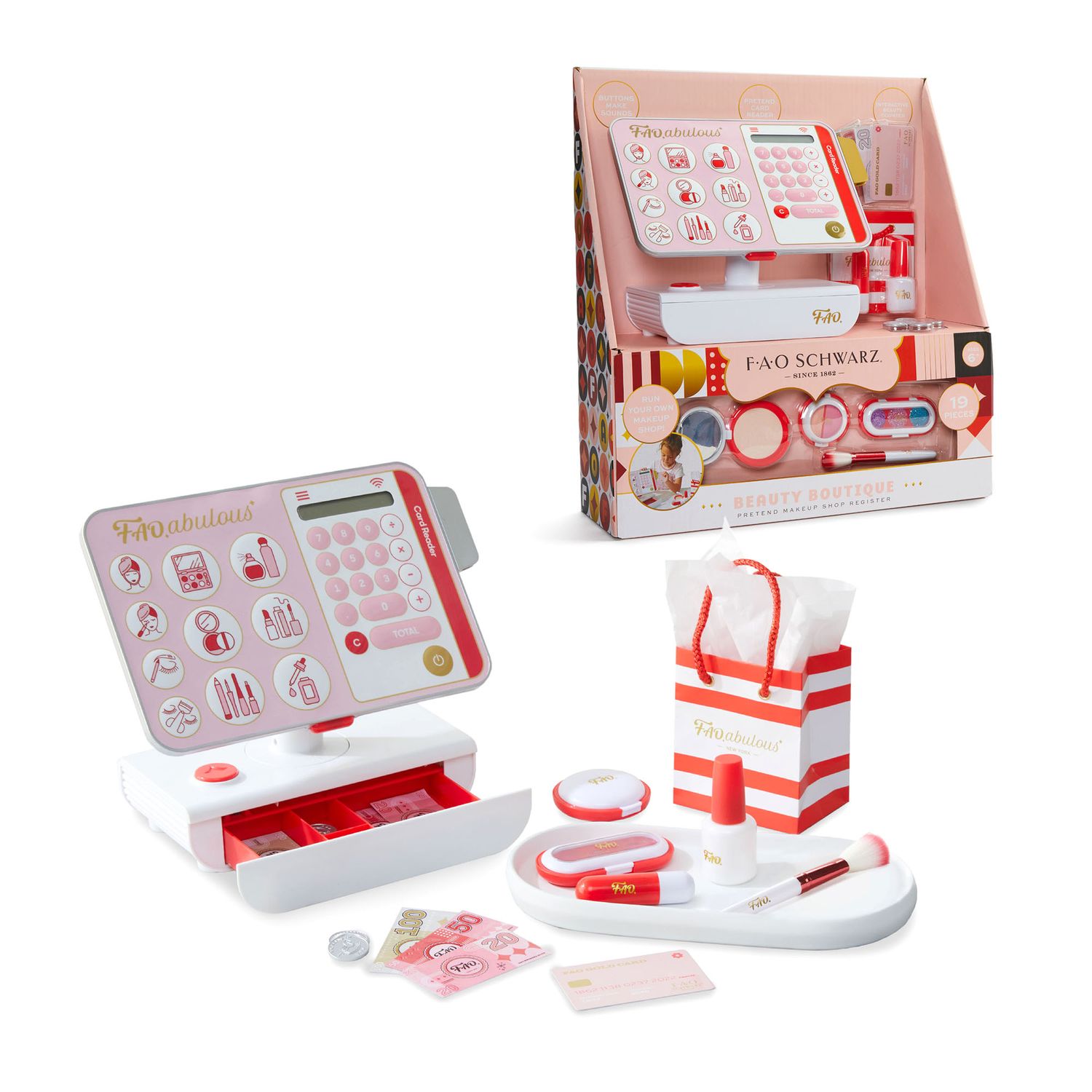 Registratore di cassa Beauty Boutique Pretend Makeup - FAO Schwarz