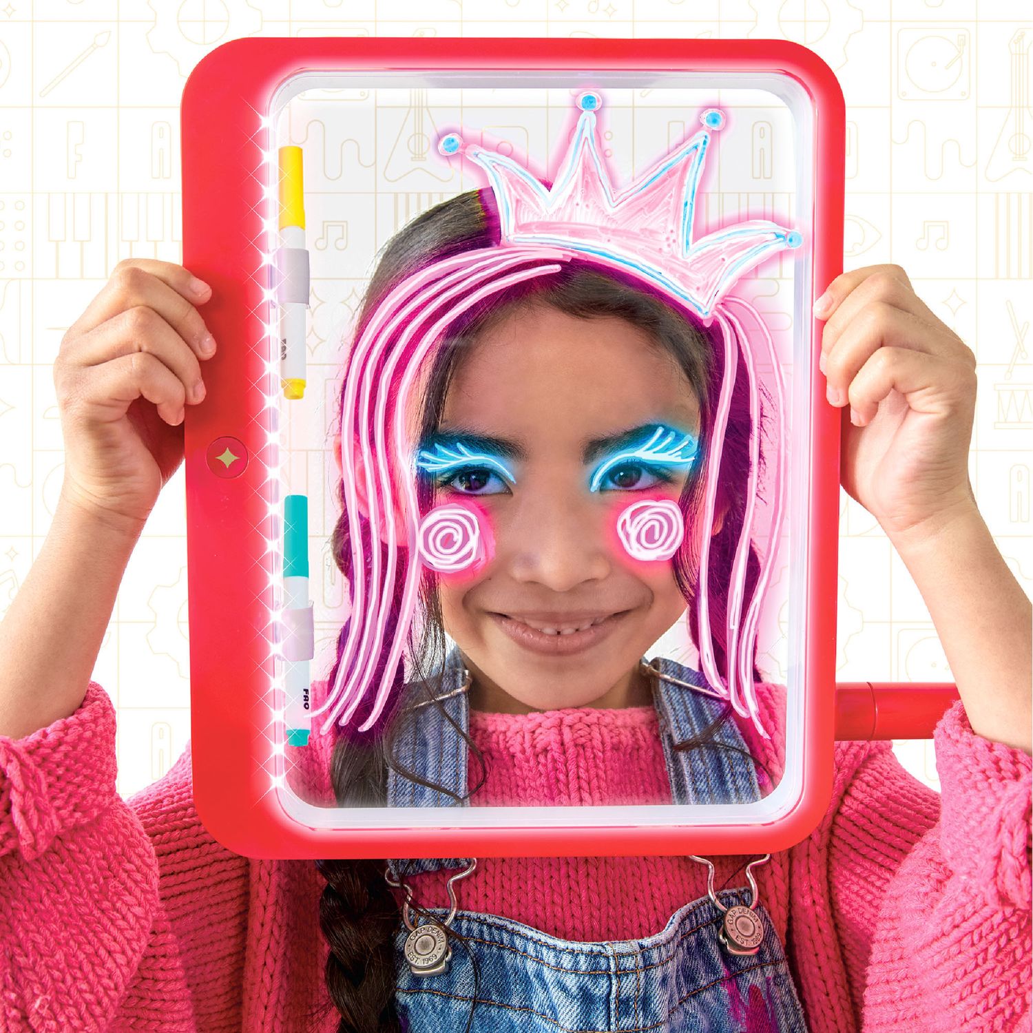 Lavagnetta luminosa Glow & Go Portable - FAO Schwarz