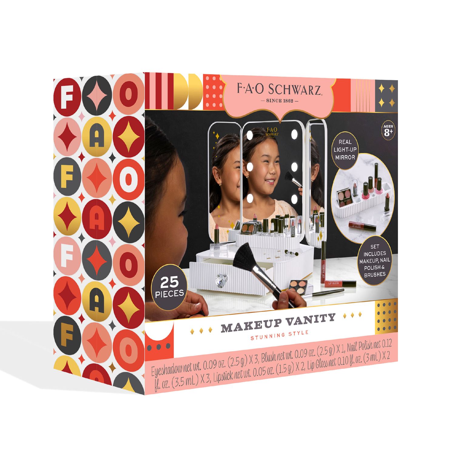 Kit Vanity Makeup Studio con Luci LED - FAO Schwarz