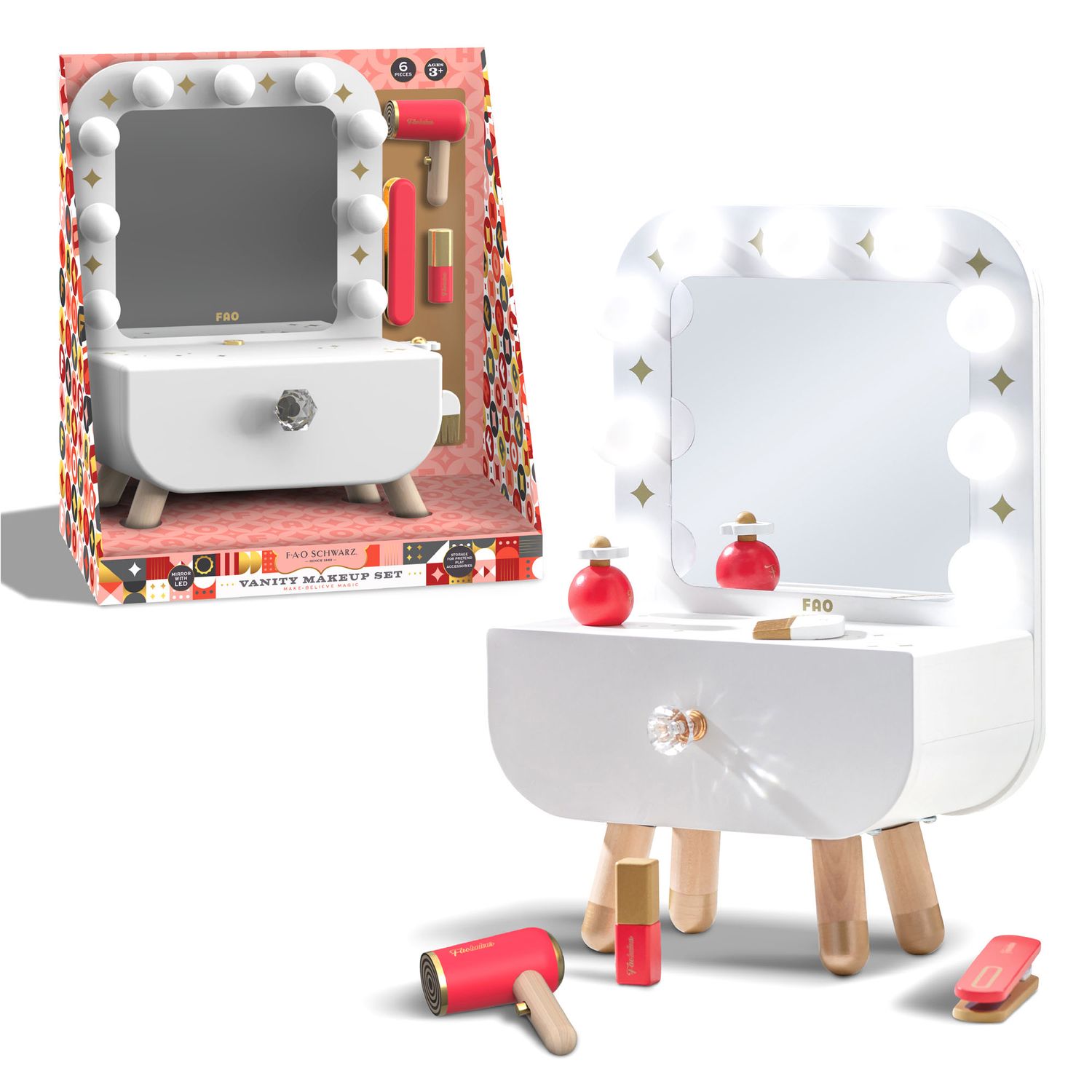 Set Trucco Vanity Make-Believe Magic Mirror - FAO Schwarz