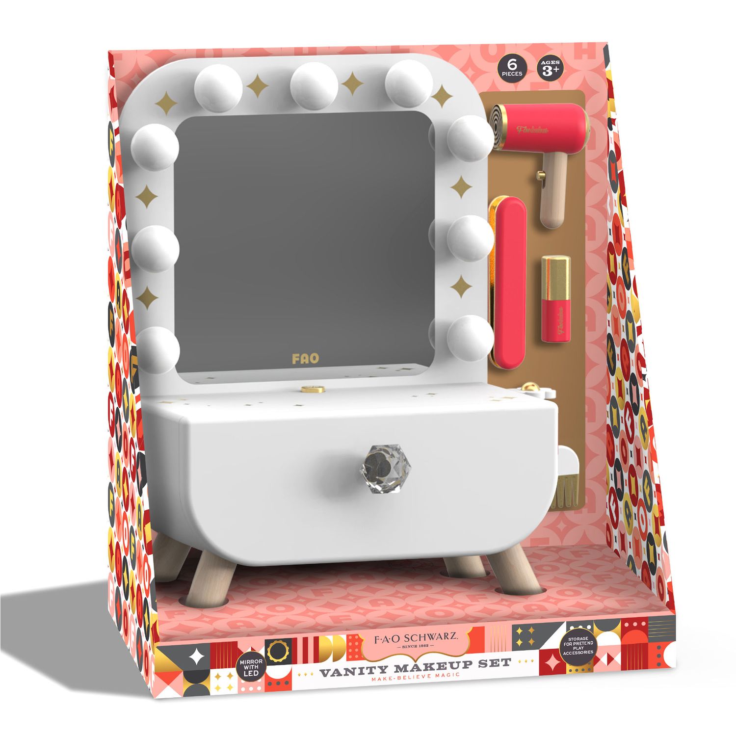 Set Trucco Vanity Make-Believe Magic Mirror - FAO Schwarz