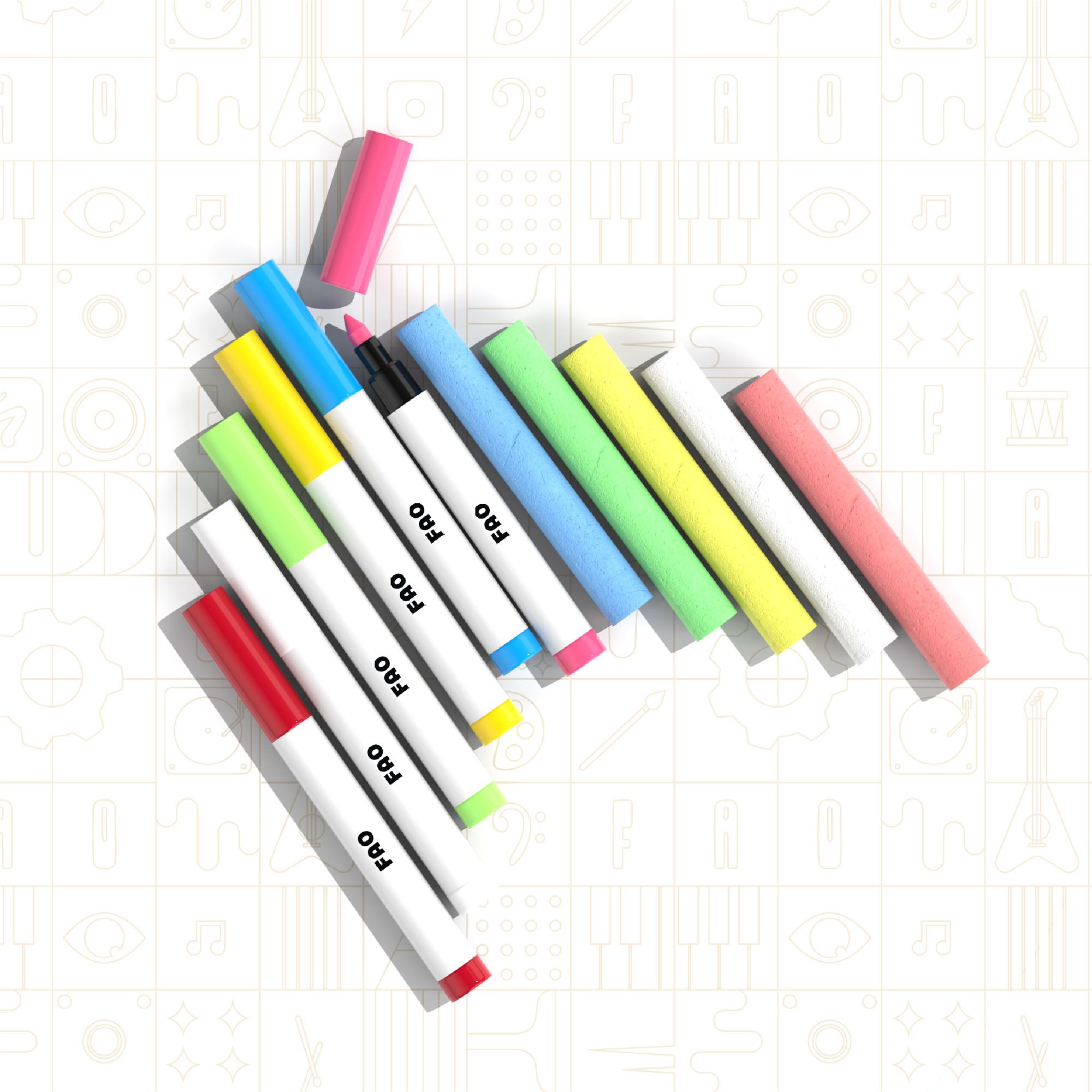 Lavagnetta con cavalletto Sketch & Glow 3-In-1 Art Studio - FAO Schwarz