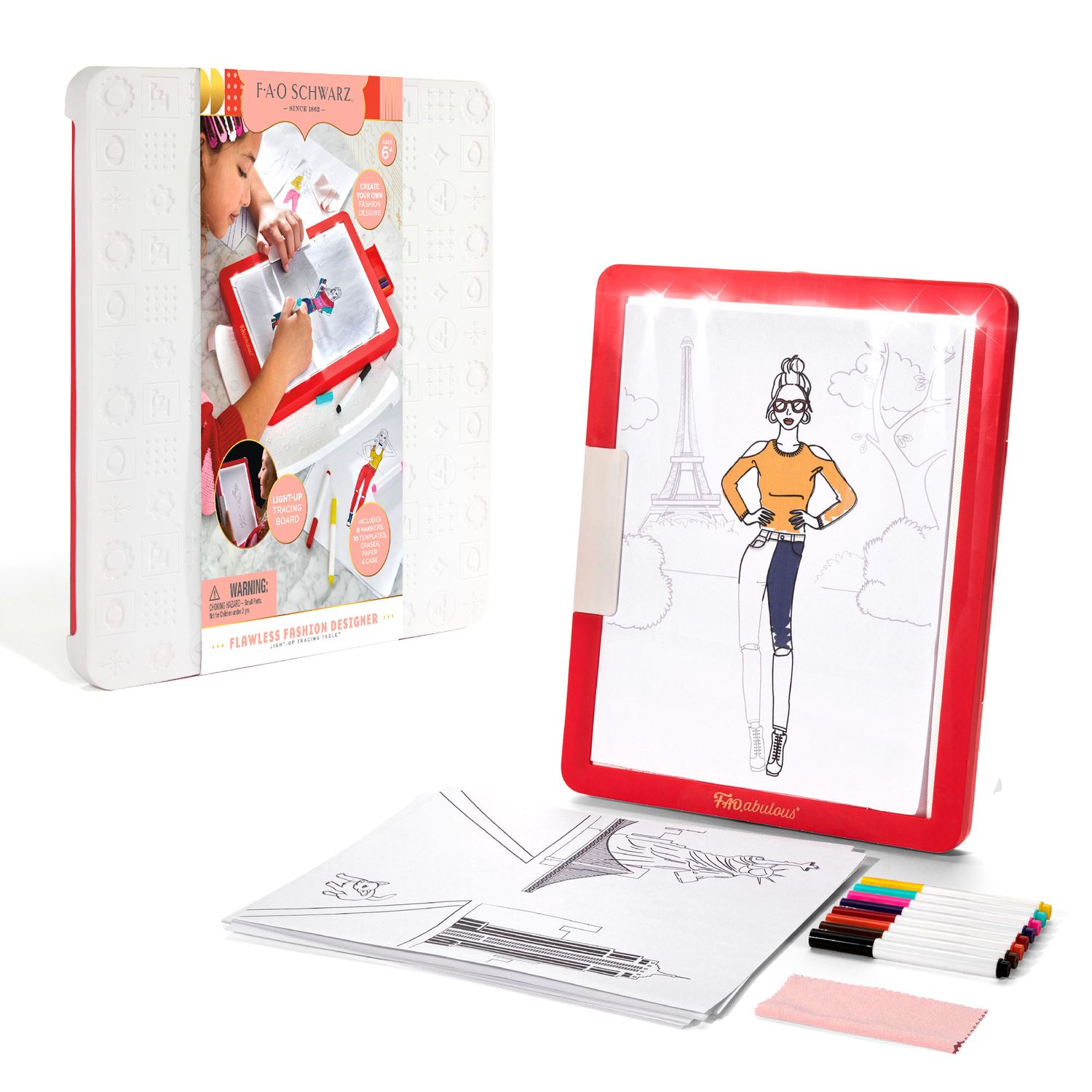 Tavoletta moda da ricalco Flawless Fashion Designer Light-Up - FAO Schwarz