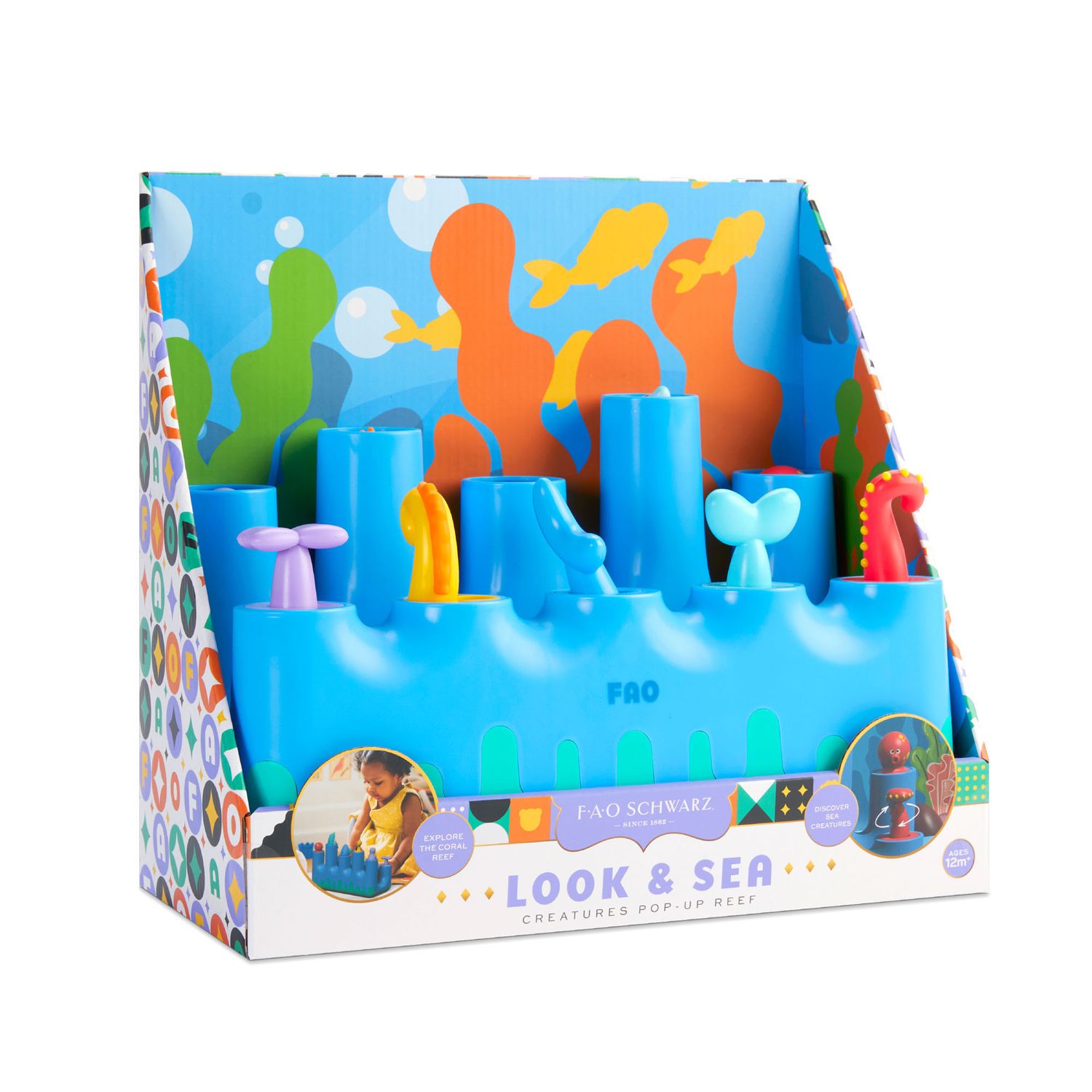 Gioco educativo Look & Sea Creatures Pop-Up Reef - FAO Schwarz