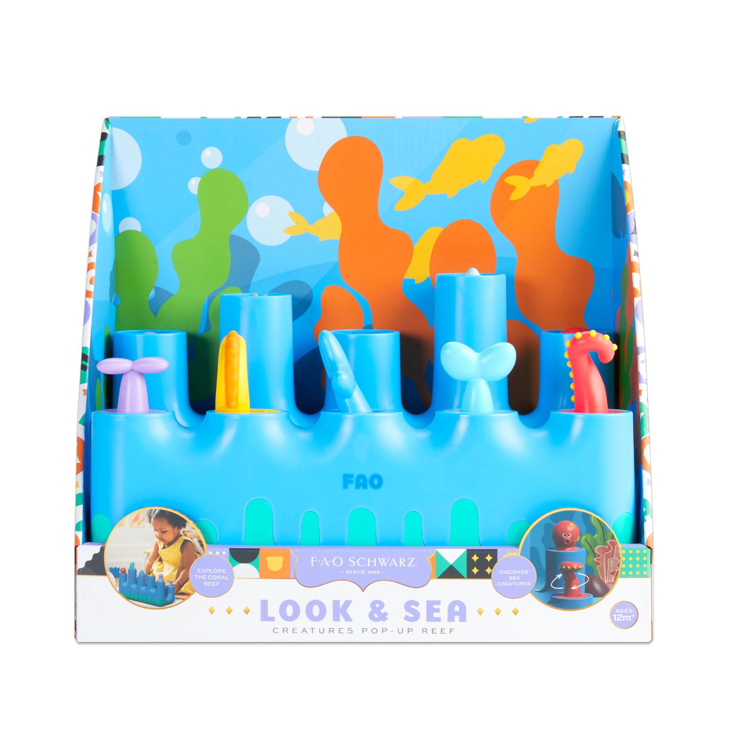 Gioco educativo Look & Sea Creatures Pop-Up Reef - FAO Schwarz