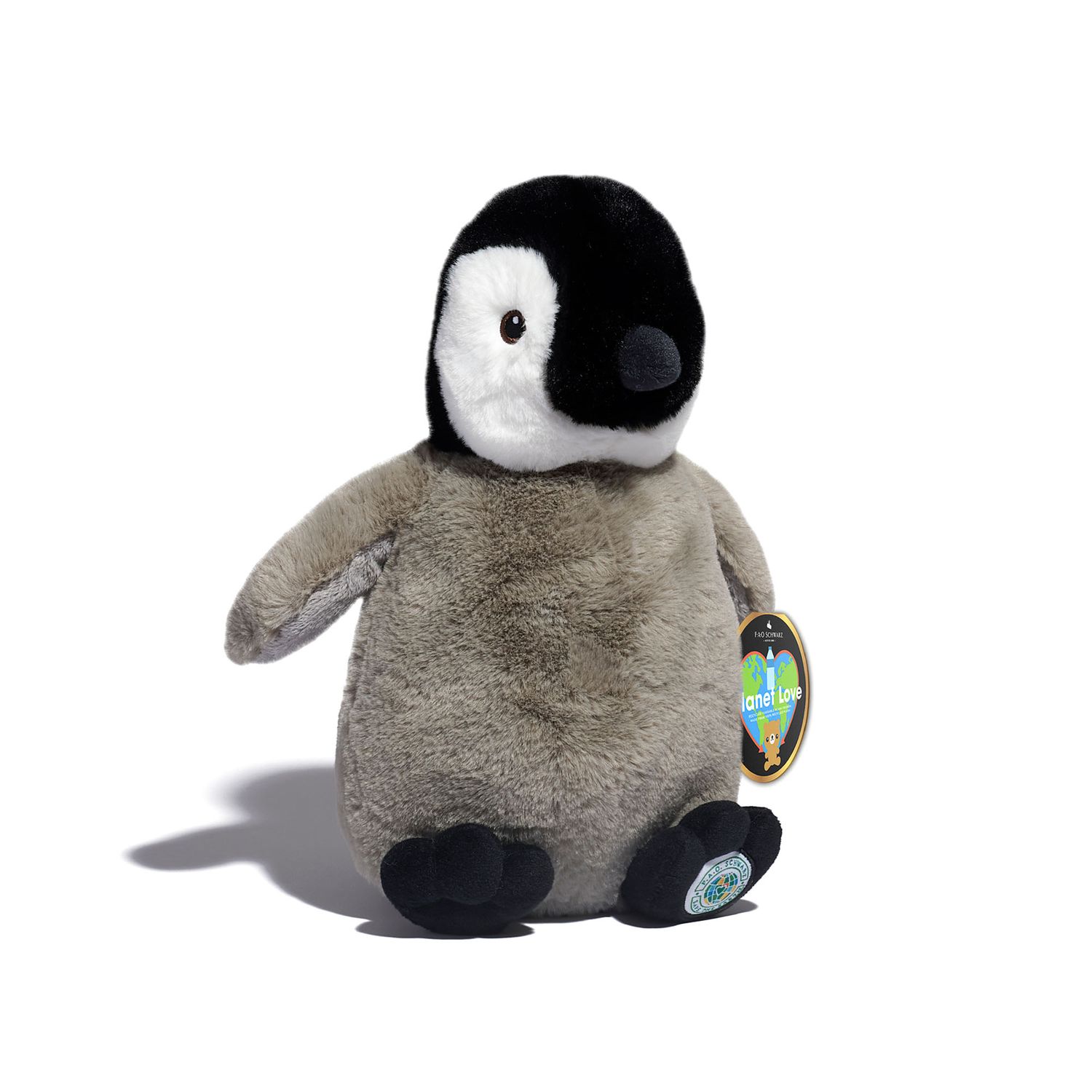 Pinguino di peluche Planet Love 100% da plastica riciclata, 25 cm - FAO Schwarz