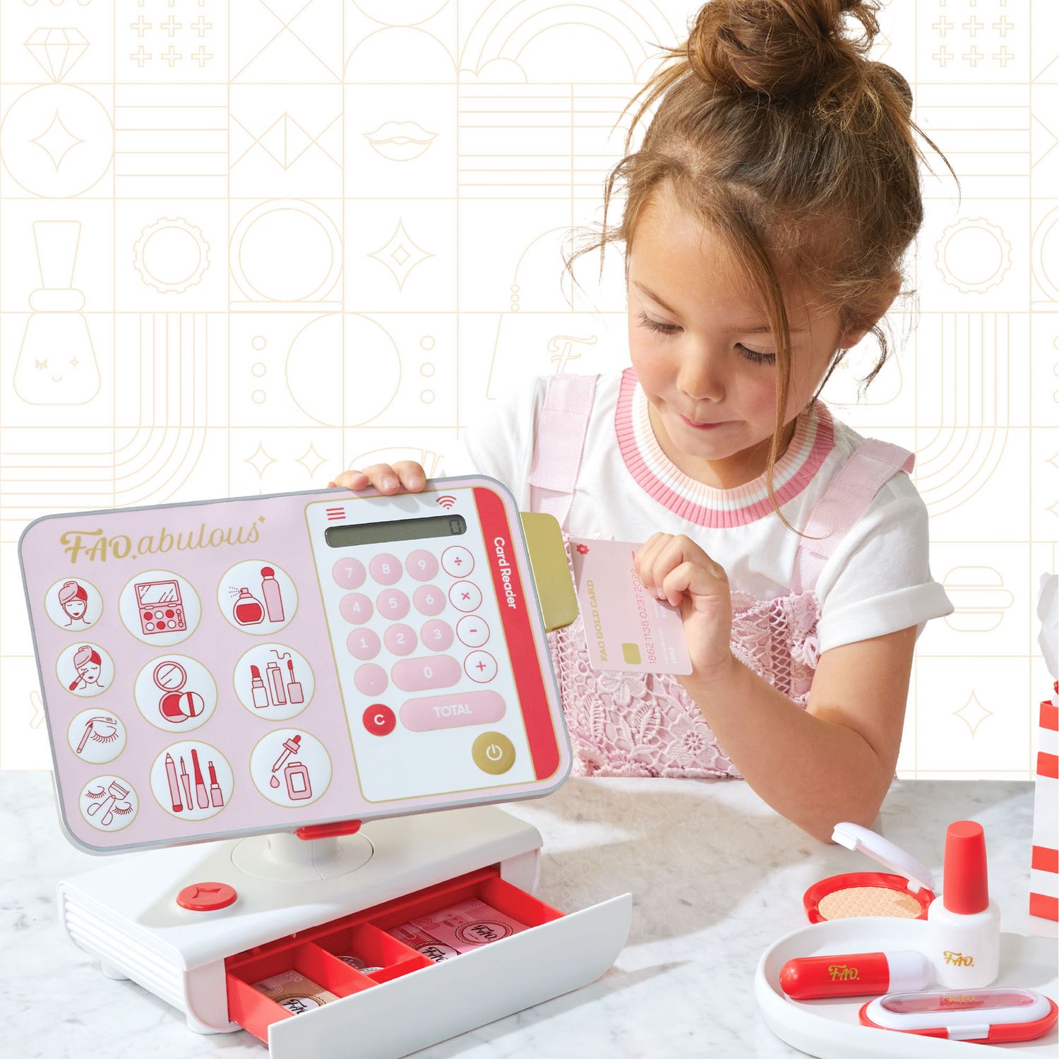 Registratore di cassa Beauty Boutique Pretend Makeup - FAO Schwarz