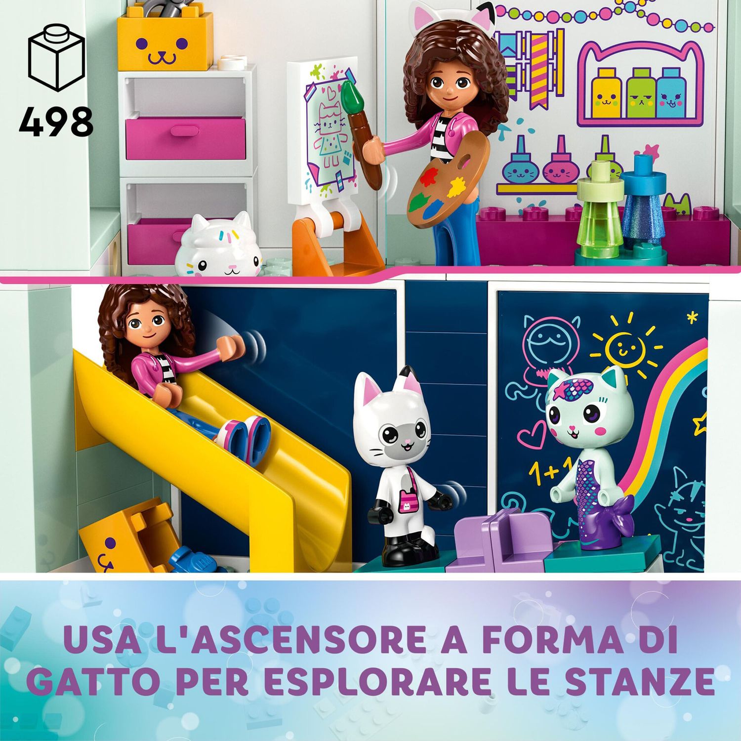 LEGO La Casa Delle Bambole Di Gabby 10788, Casa Giocattolo a 4 Piani e 8 Stanze con Personaggi di Gabby - Gabby's Dollhouse, LEGO