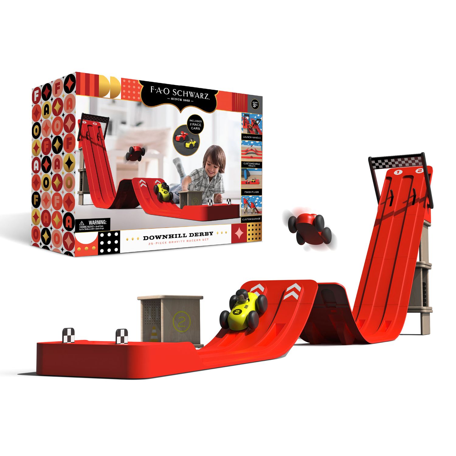 Set Auto da Corsa Gravity Racers Downhill - FAO Schwarz